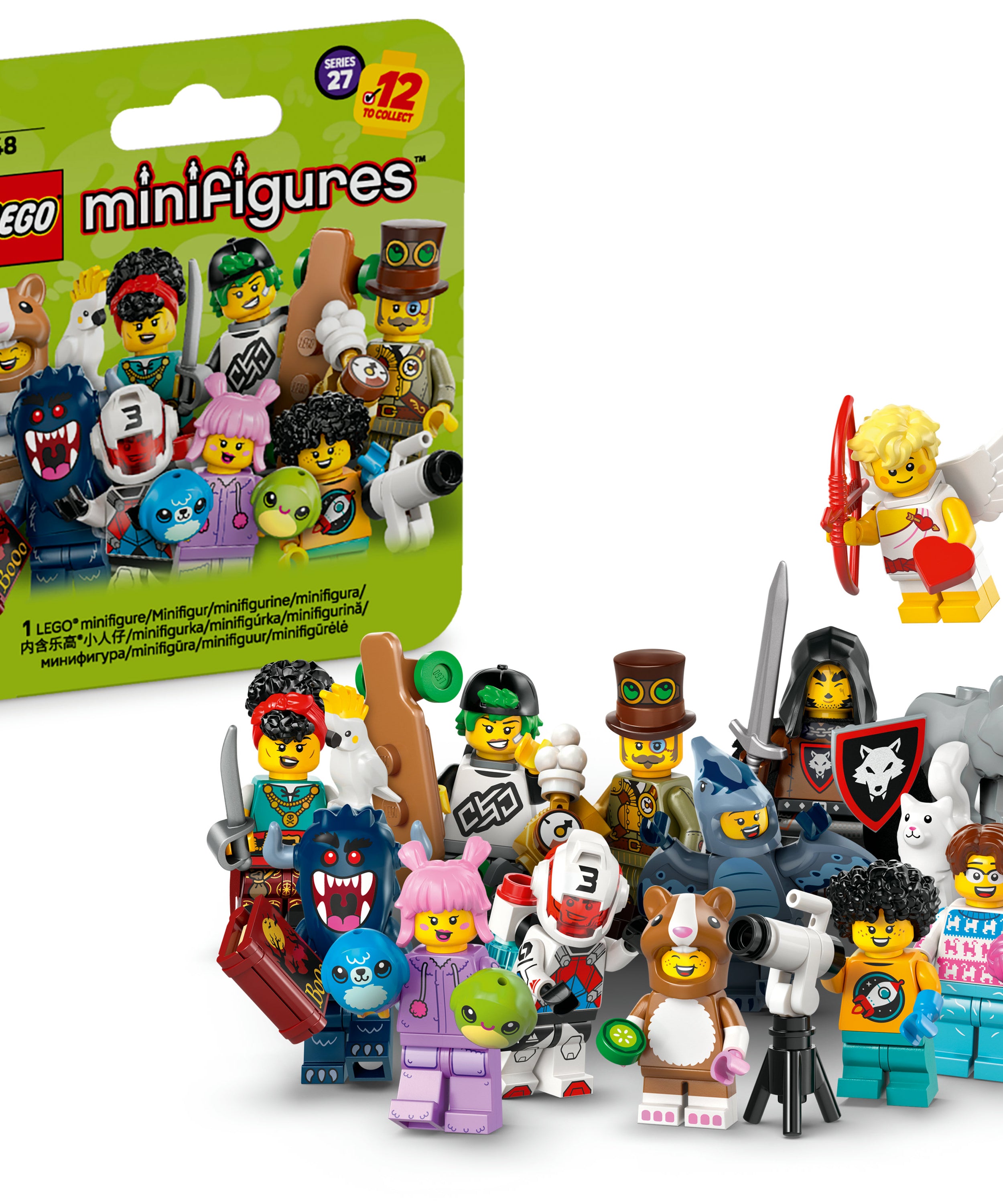 LEGO Minifigures Series 27 71048 Surprise Minifigure Collectible, Building Toy for Kids 5+ Boys Mystery Figure Series 27