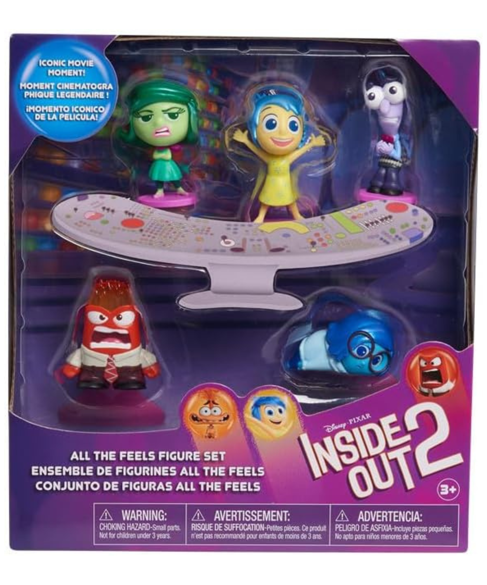 Just Play Officially Licensed Inside Out 2 Feels Set, Collectible 5 Piece Mini Action Figure Toy, Suitable for Kids Aged 3 and Above