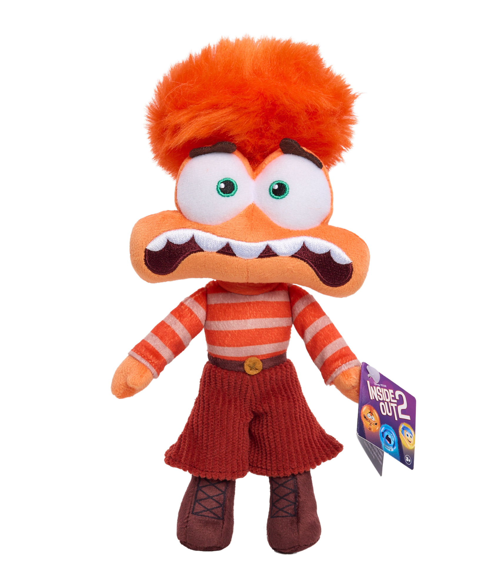 Inside Out 2, 8.5" (22 cm) "Anxiety" Plush Toy, Soft & Cuddly Collectible Toy Suitable for Kids Aged 3 and Above, Officially Licensed by Just Play