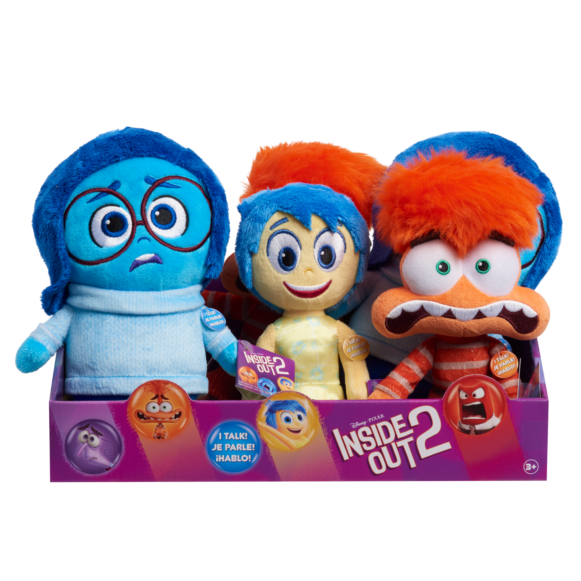 Inside Out 2, 9.5" (24 cm) "Joy" Plush Toy, Soft & Cuddly Collectible Toy Suitable for Kids Aged 3 and Above, Officially Licensed by Just Play