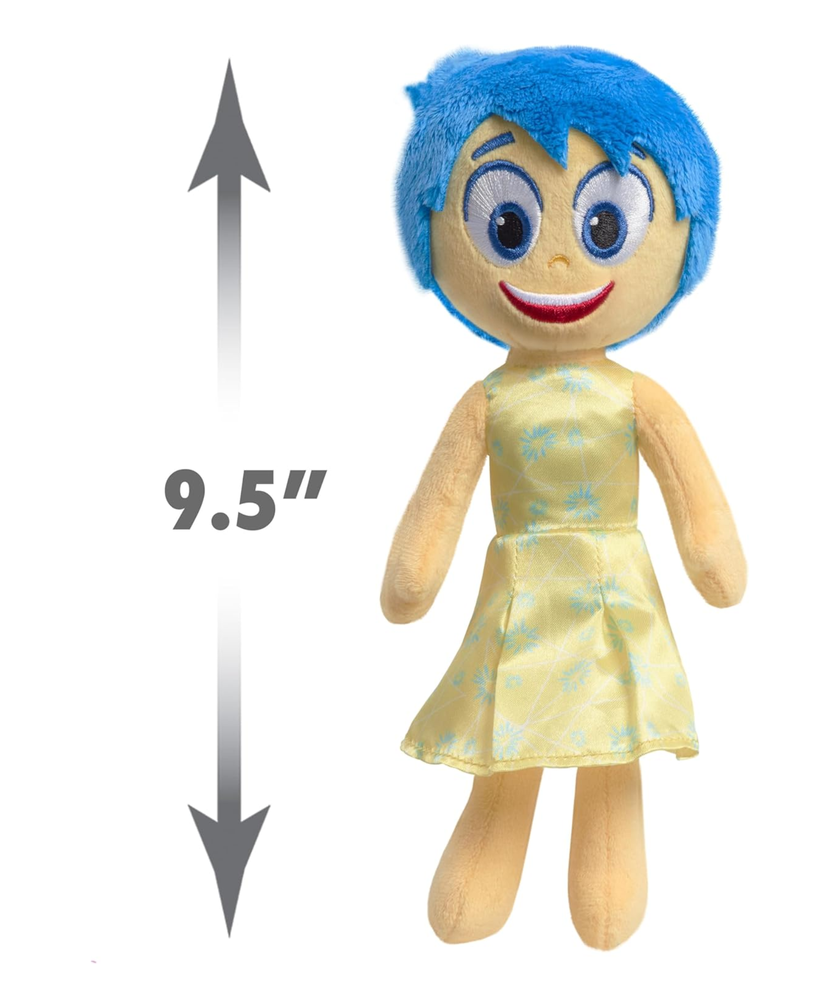 Inside Out 2, 9.5" (24 cm) "Joy" Plush Toy, Soft & Cuddly Collectible Toy Suitable for Kids Aged 3 and Above, Officially Licensed by Just Play
