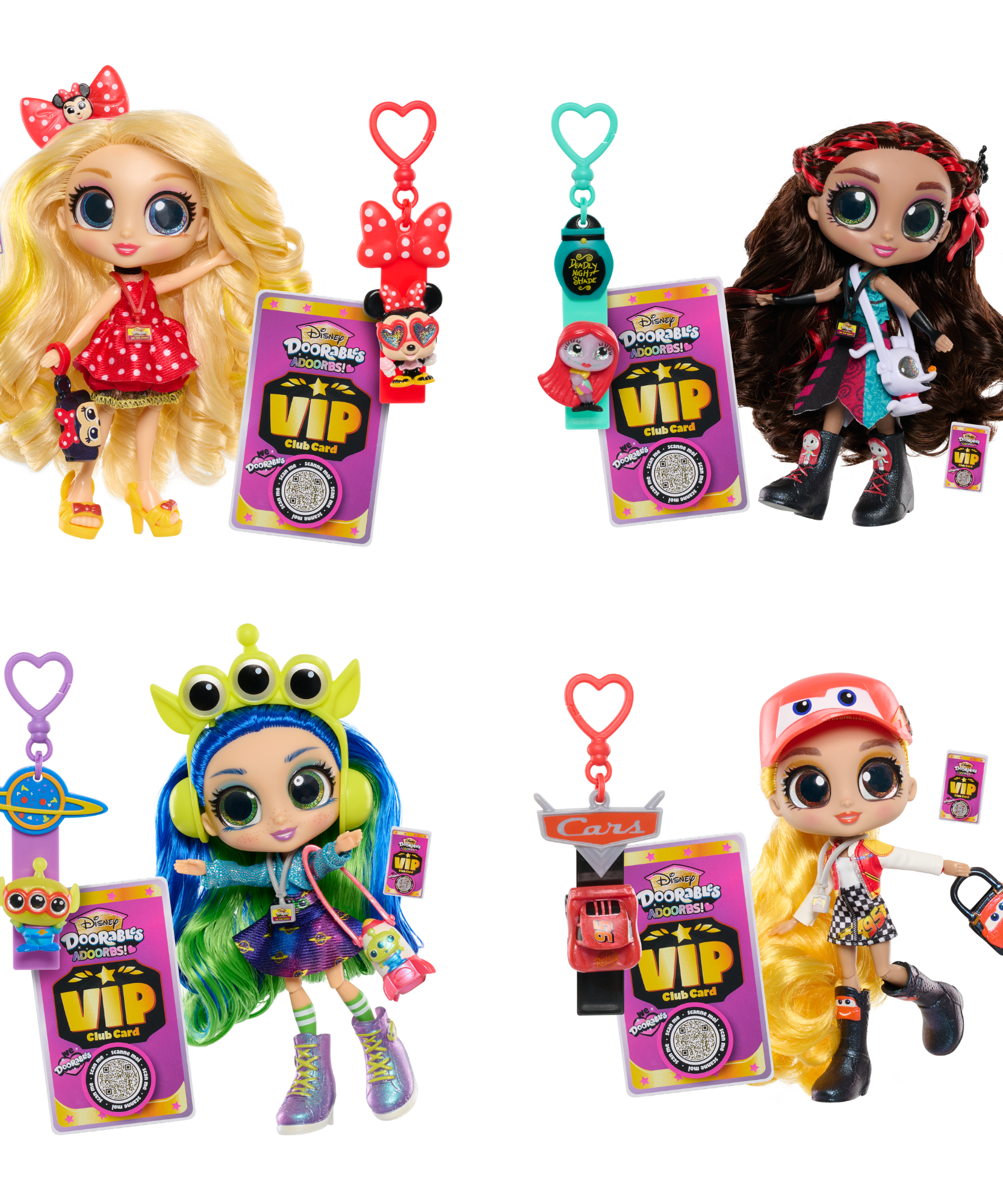 دمى ديزني دورابلز أدوربس، السلسلة 1، مجسمات ألعاب مفصلية مقاس 5.5 بوصة (12.7 سم)، تتميز بملابس وإكسسوارات مستوحاة من شخصيات ديزني، لعبة أطفال مرخصة رسميًا للأعمار من 5 سنوات فما فوق من جاست بلاي