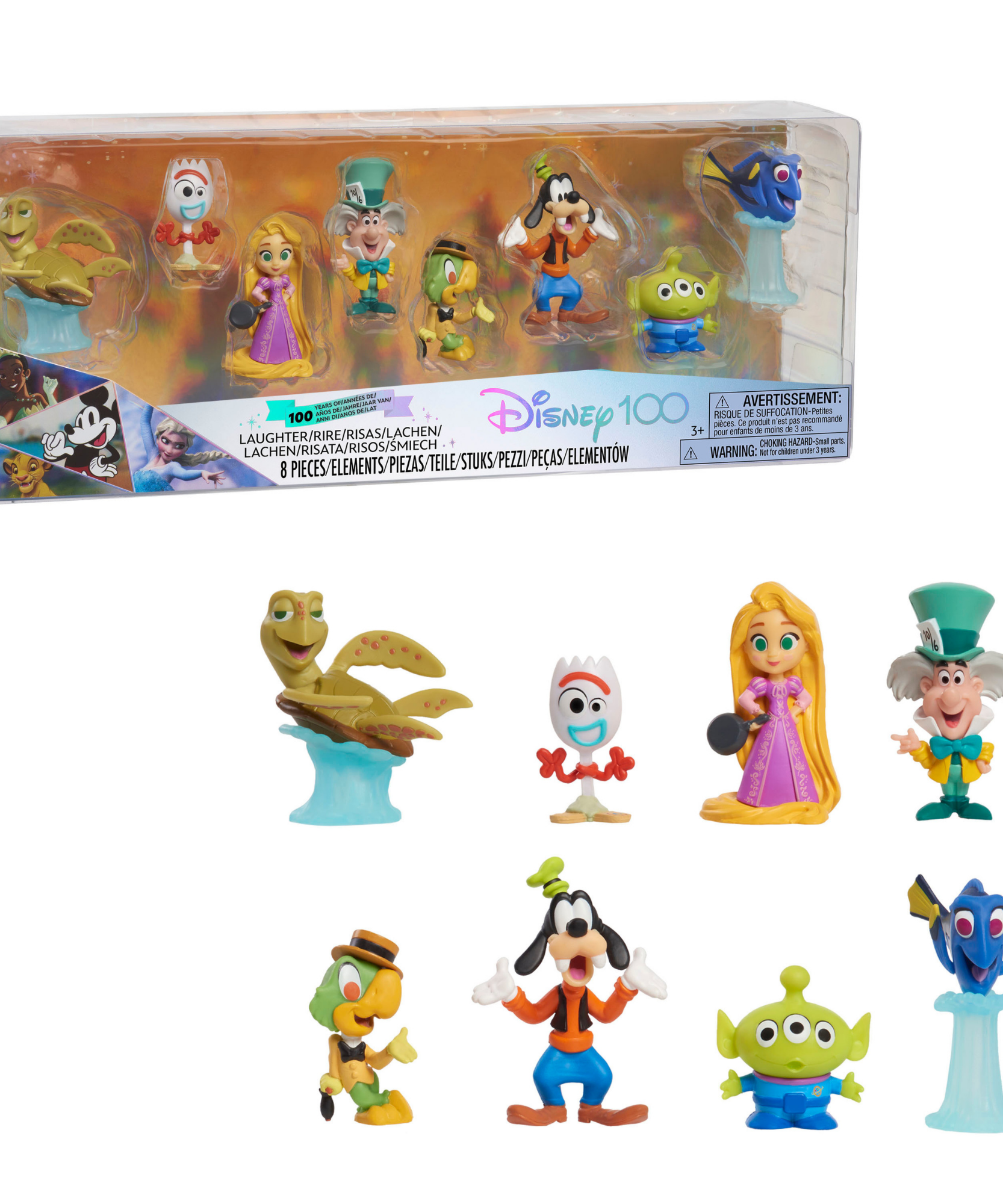 مجموعة شخصيات ديزني 100 عام من السعي الدؤوب، إصدار محدود، 8 قطع، مقاس 3 بوصات، لعبة أطفال مرخصة رسميًا، مناسبة للأطفال والأولاد والبنات من سن 3 سنوات فما فوق من جاست بلاي
