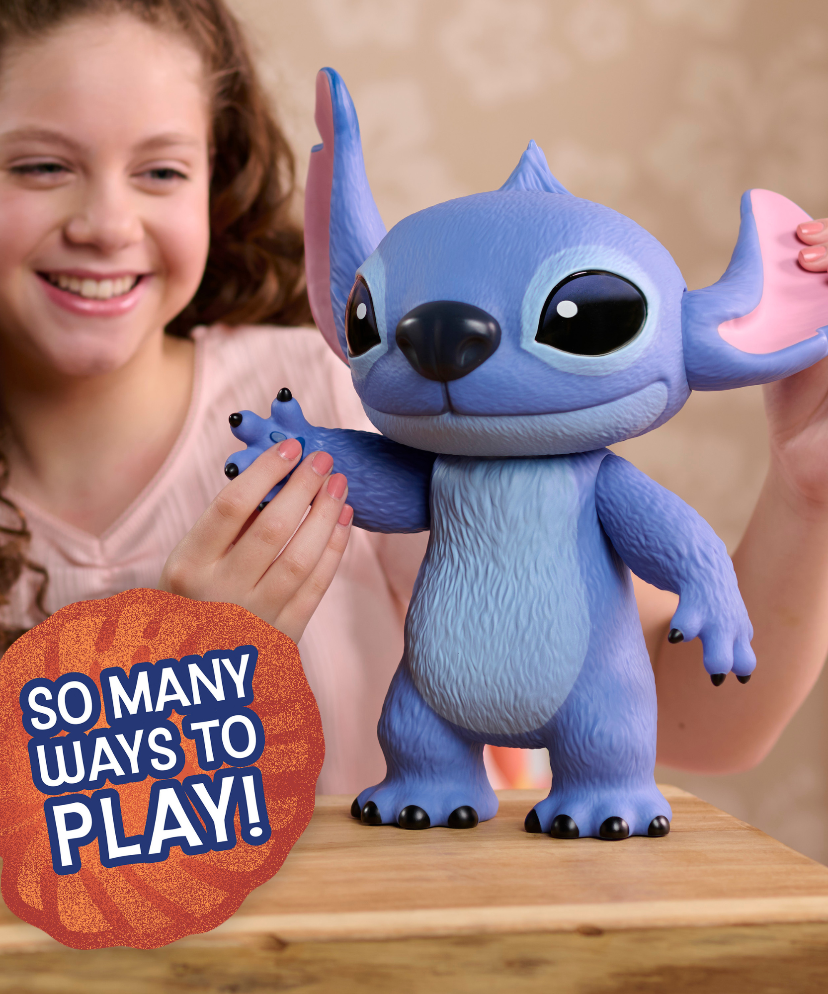 مجسم حركة مفصلي من فيلم ديزني ليلو وستيتش، مقاس 14 بوصة (35.5 سم)، مرخص رسميًا من جاست بلاي، مناسب للأطفال من الأولاد والبنات، من عمر 3 سنوات فما فوق