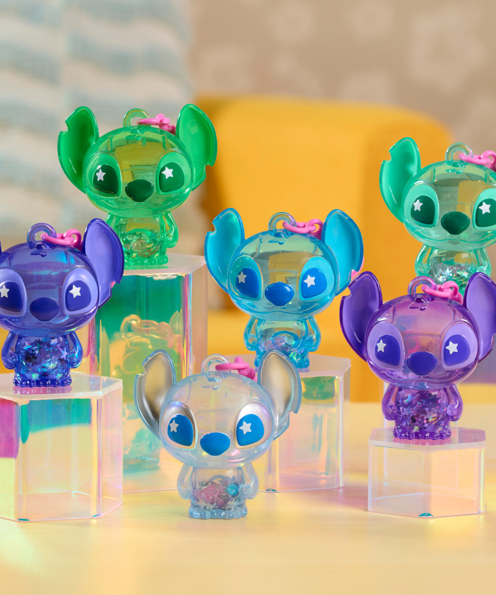 لعبة ديزني ليلو وستيتش القابلة للتجميع، مقاس 7.5 سم، مع خرز وبريق، ألعاب أطفال مرخصة رسميًا من جاست بلاي، مناسبة للأطفال من الأولاد والبنات، من عمر 3 سنوات فما فوق