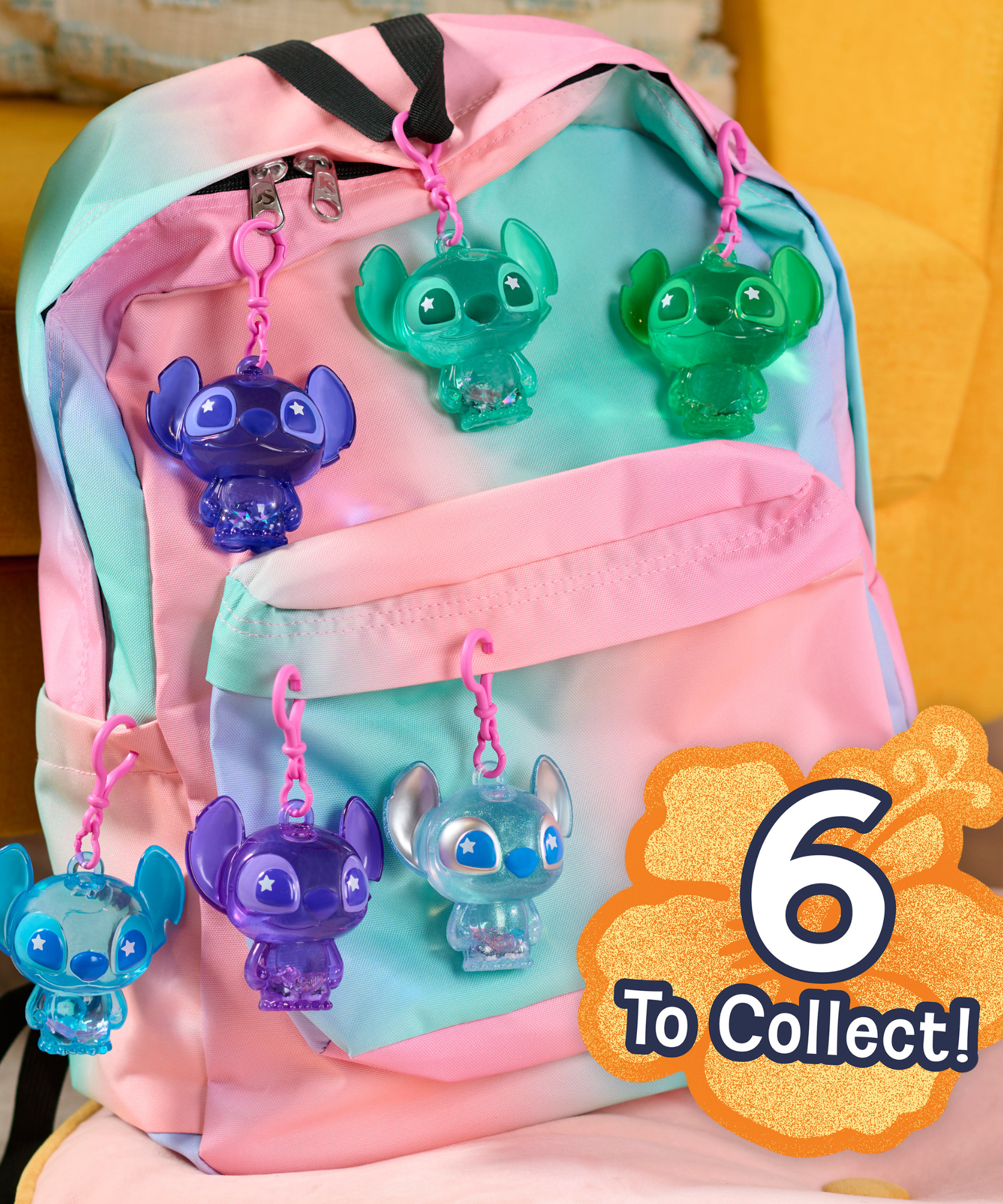 لعبة ديزني ليلو وستيتش القابلة للتجميع، مقاس 7.5 سم، مع خرز وبريق، ألعاب أطفال مرخصة رسميًا من جاست بلاي، مناسبة للأطفال من الأولاد والبنات، من عمر 3 سنوات فما فوق