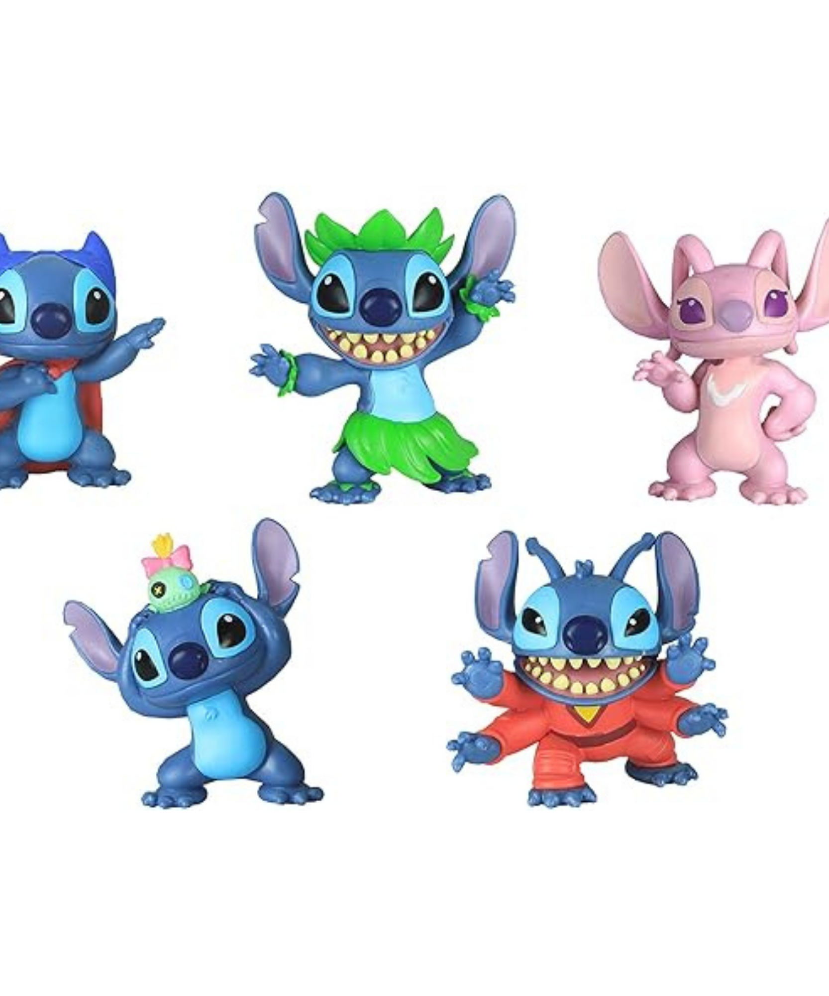 مجموعة ديزني ليلو وستيتش القابلة للتجميع، 2.7 بوصة (7 سم)، مكونة من 5 قطع، ألعاب أطفال مرخصة رسميًا من جاست بلاي، مناسبة للأطفال، الأولاد والبنات، من سن 3 سنوات فما فوق