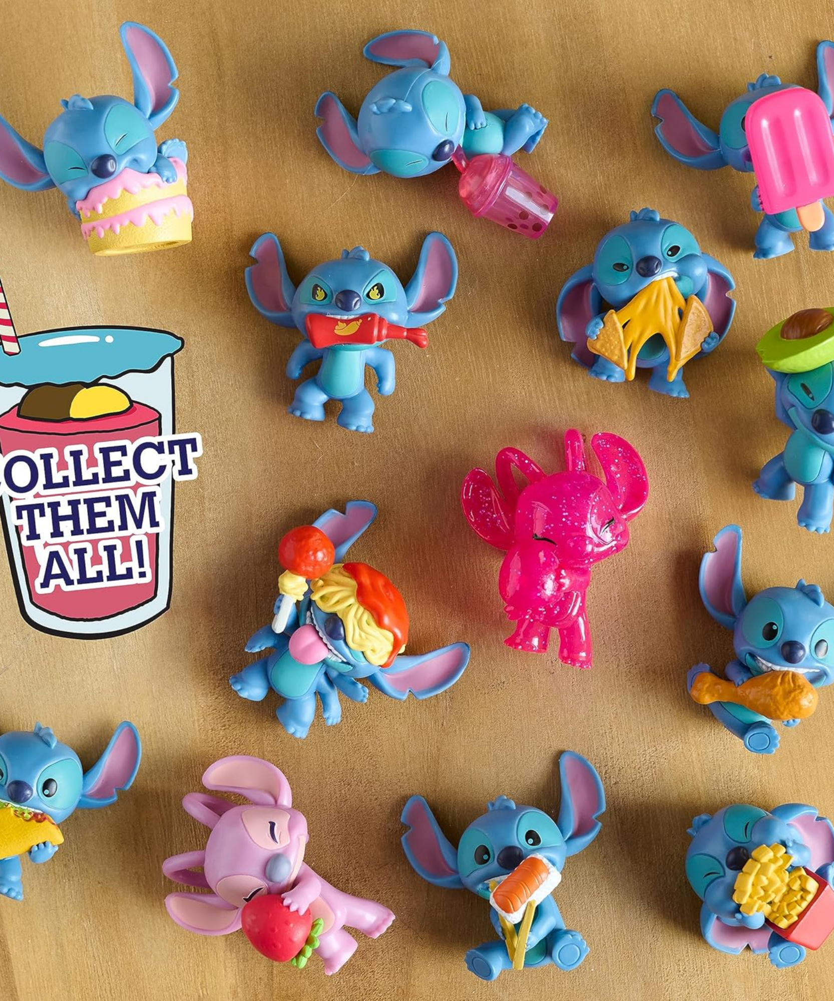 سلسلة ديزني ليلو وستيتش، إطعامني، 2 بوصة (5 سم)، قطعة واحدة من شخصيات ستيتش الغامضة القابلة للتجميع، ألعاب أطفال مرخصة رسميًا من جاست بلاي، من 13 قطعة للتجميع، للأطفال، الأولاد والبنات، من عمر 3 سنوات فما فوق