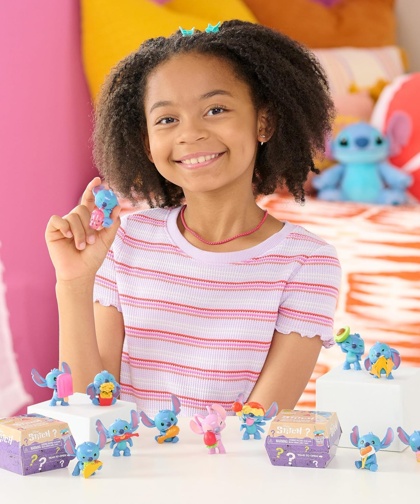 سلسلة ديزني ليلو وستيتش، إطعامني، 2 بوصة (5 سم)، قطعة واحدة من شخصيات ستيتش الغامضة القابلة للتجميع، ألعاب أطفال مرخصة رسميًا من جاست بلاي، من 13 قطعة للتجميع، للأطفال، الأولاد والبنات، من عمر 3 سنوات فما فوق