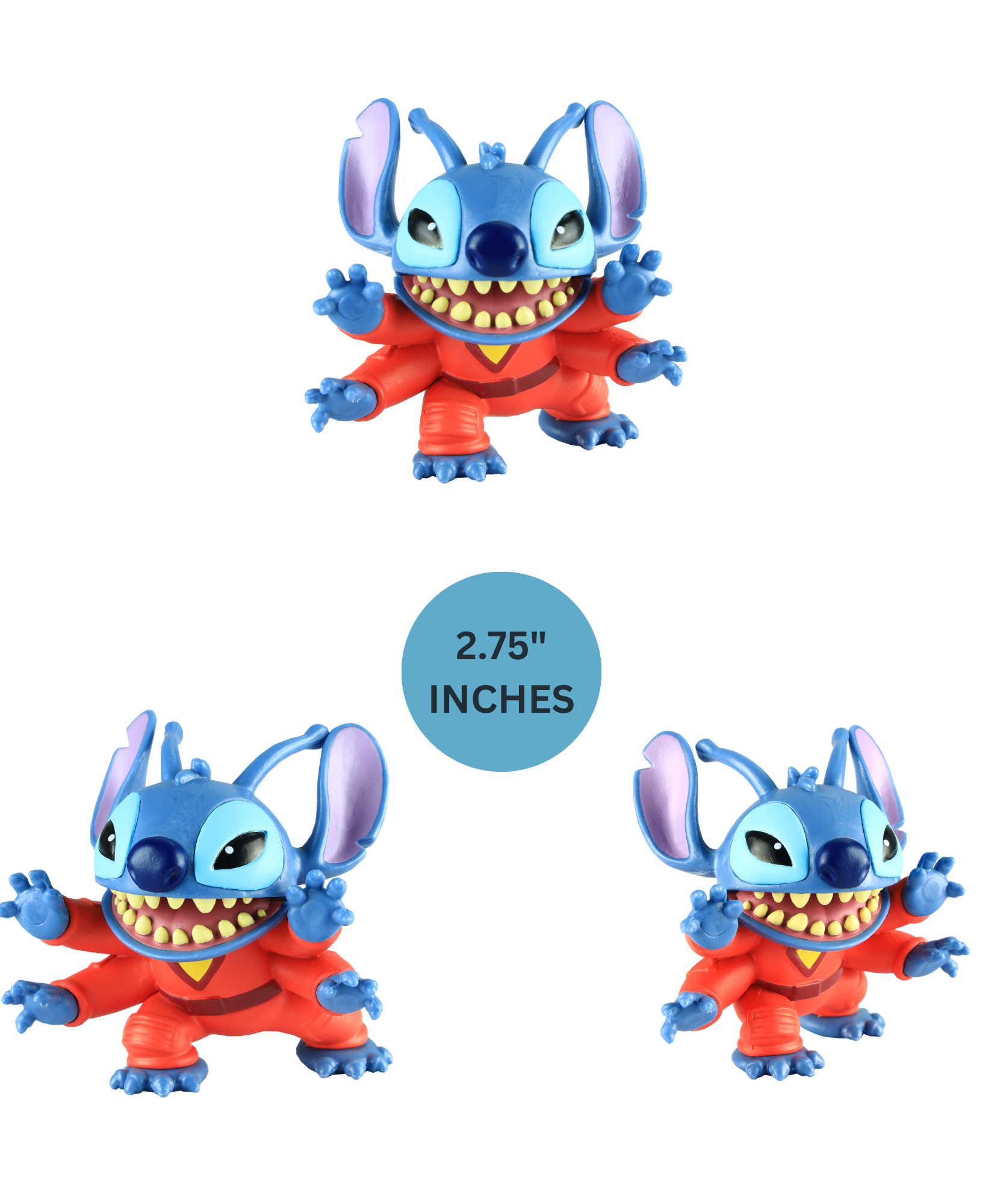 مجموعة مجسمات غرزة ليلو وستيتش من ديزني، مقاس 7 سم، مكونة من قطعتين، مرخصة رسميًا من جاست بلاي، طراز 1، مناسبة للأطفال من الأولاد والبنات، من عمر 3 سنوات فما فوق