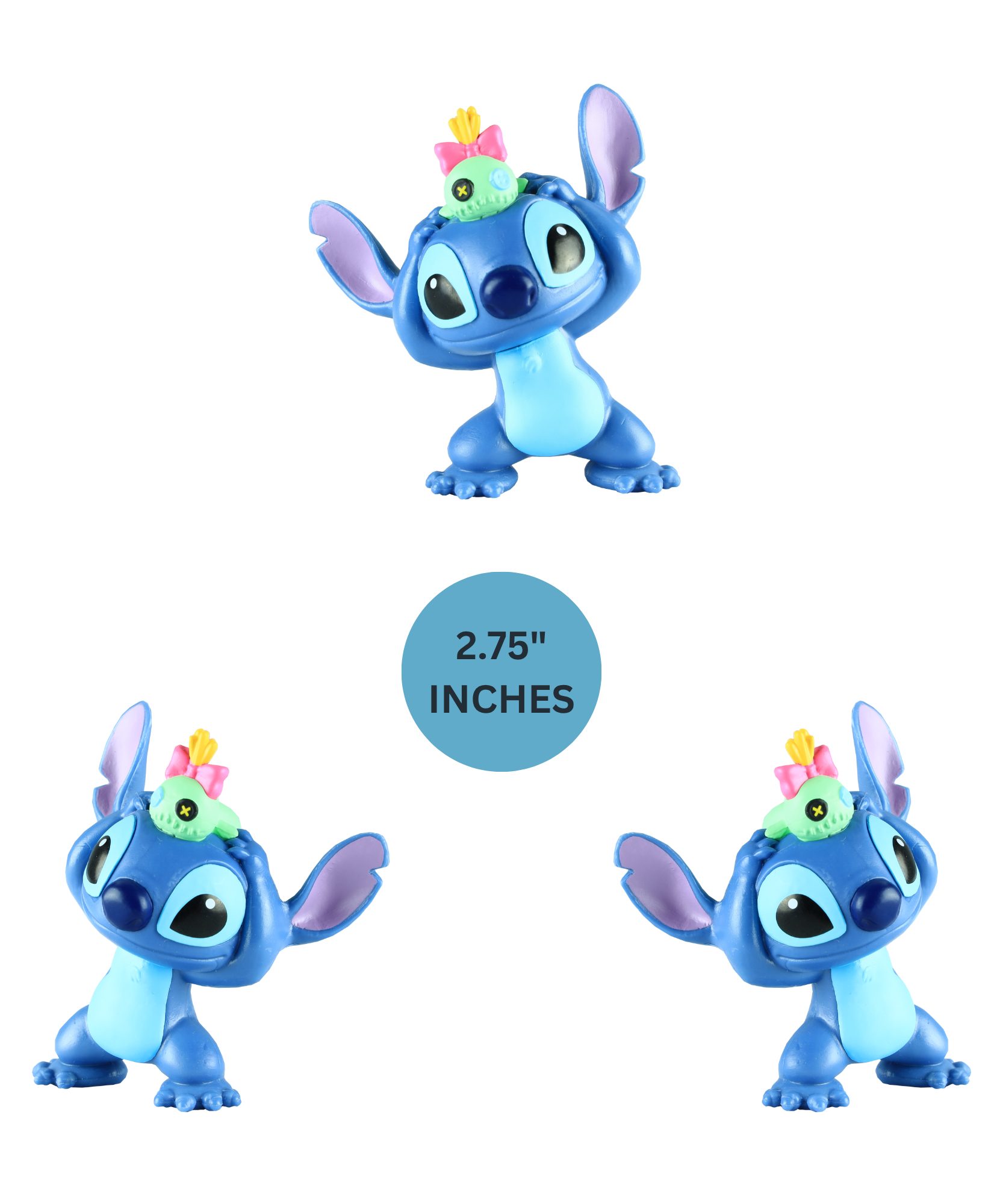 مجموعة مجسمات غرزة ليلو وستيتش من ديزني، مقاس 7 سم، مكونة من قطعتين، مرخصة رسميًا من جاست بلاي، طراز 2، مناسبة للأطفال من الأولاد والبنات، من عمر 3 سنوات فما فوق