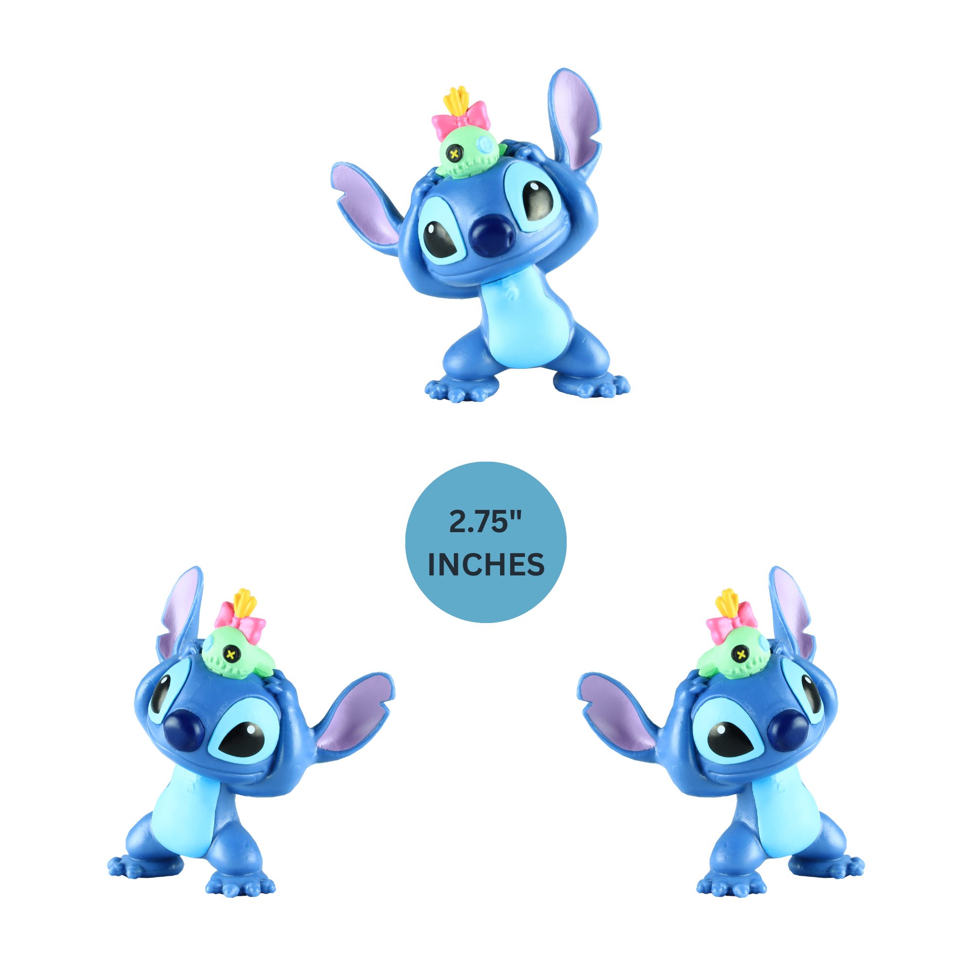 مجموعة مجسمات غرزة ليلو وستيتش من ديزني، مقاس 7 سم، مكونة من قطعتين، مرخصة رسميًا من جاست بلاي، طراز 2، مناسبة للأطفال من الأولاد والبنات، من عمر 3 سنوات فما فوق