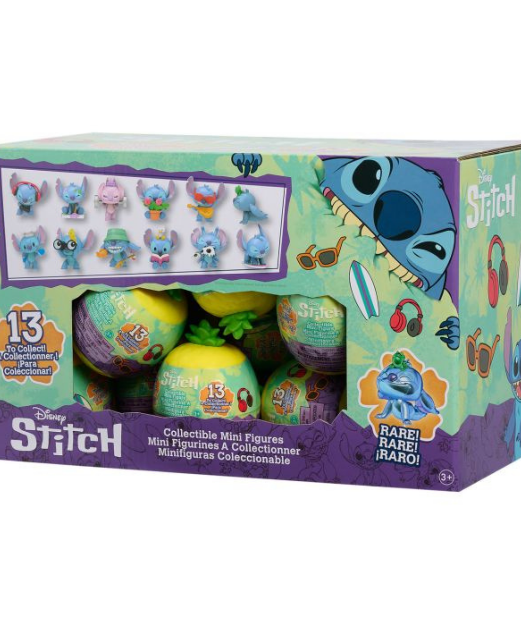 ديزني ليلو وستيتش 2 بوصة (5 سم) قطعة واحدة من شخصيات ستيتش الغامضة القابلة للتجميع، ألعاب أطفال مرخصة رسميًا من جاست بلاي، 13 قطعة للتجميع، مناسبة للأطفال، الأولاد والبنات، من سن 3 سنوات فما فوق