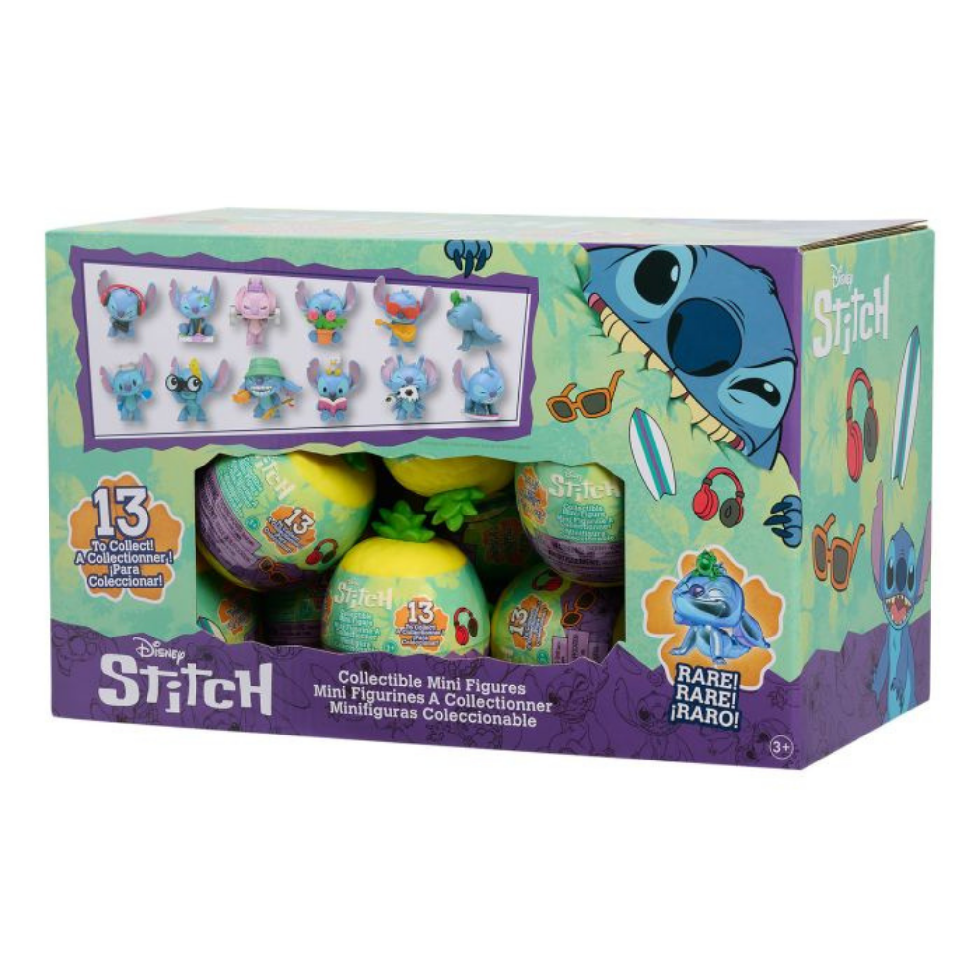 ديزني ليلو وستيتش 2 بوصة (5 سم) قطعة واحدة من شخصيات ستيتش الغامضة القابلة للتجميع، ألعاب أطفال مرخصة رسميًا من جاست بلاي، 13 قطعة للتجميع، مناسبة للأطفال، الأولاد والبنات، من سن 3 سنوات فما فوق