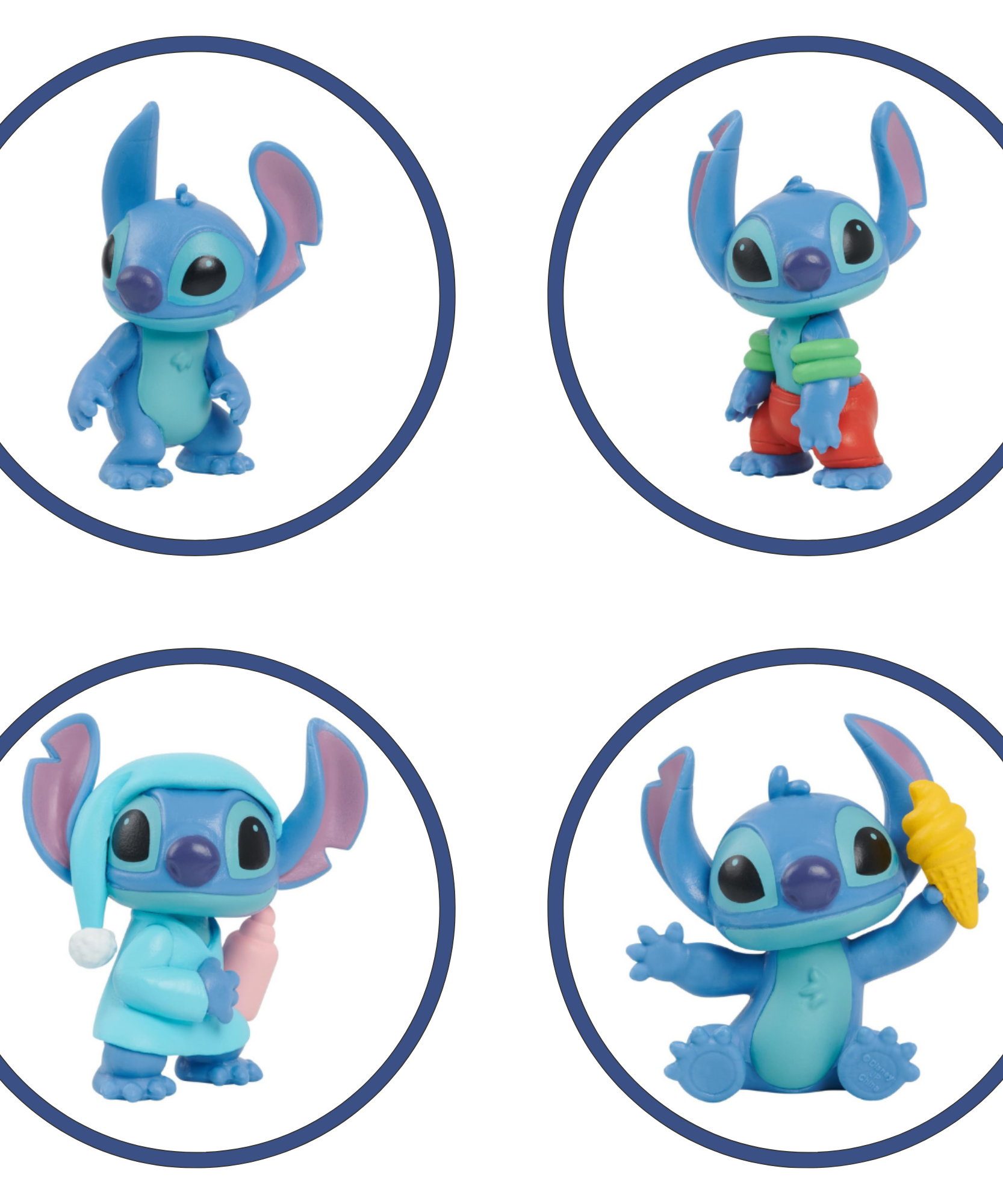 مجموعة ديزني ليلو وستيتش، 8 قطع، مقاس 5 سم، قابلة للتجميع، ألعاب أطفال مرخصة رسميًا من جاست بلاي، مناسبة للأطفال من الأولاد والبنات، من عمر 3 سنوات فما فوق