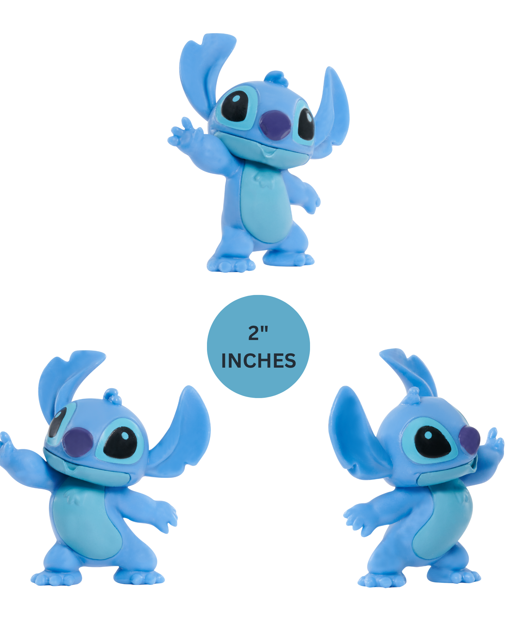 Disney Lilo & Stitch 3" Inch (7.5 cm) Collectible Stitch Figure Set, Officially Licensed Kids Toys by Just Play, Style 5, Suitable for Children, Boys and Girls, Aged 3 Years+