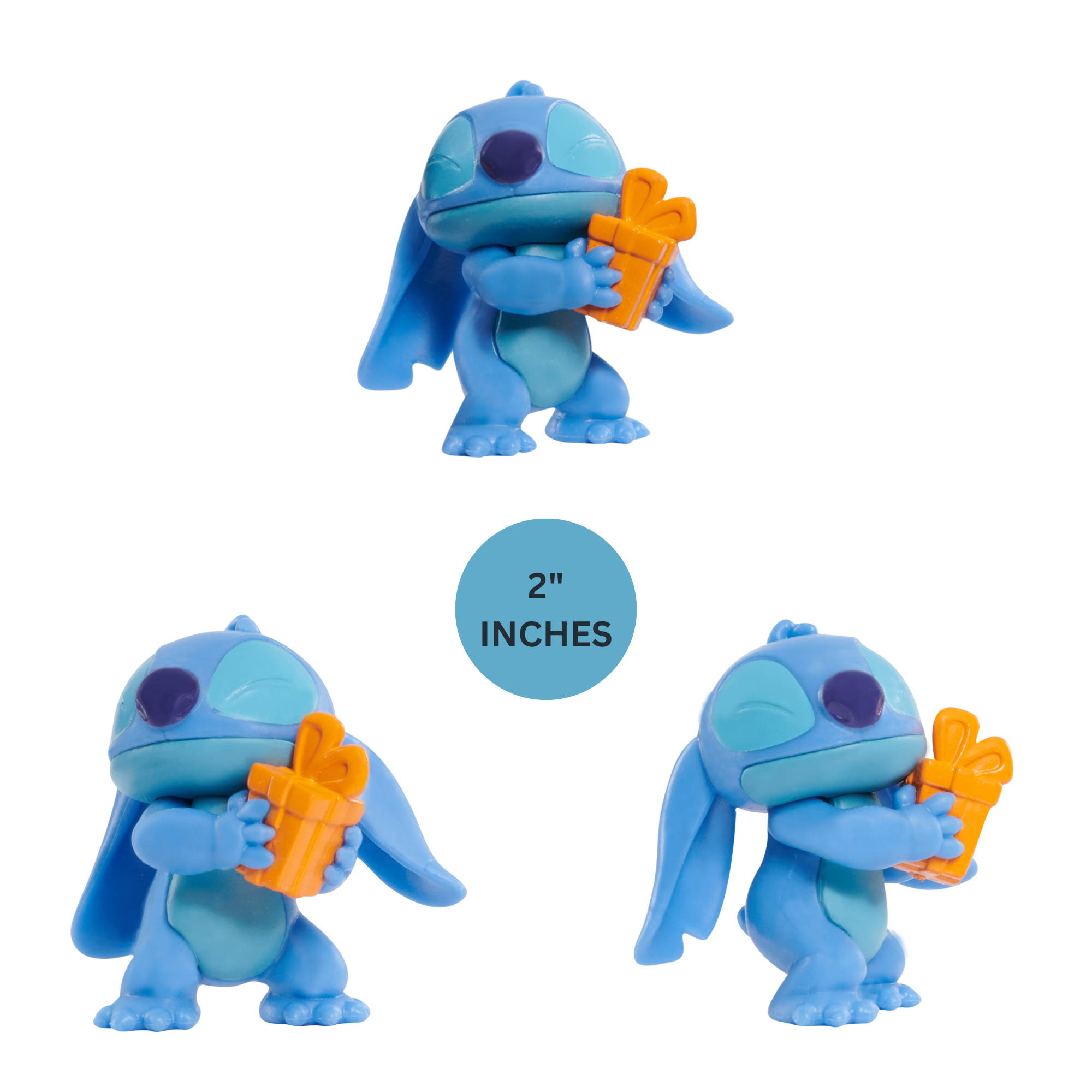 Disney Lilo & Stitch 3" Inch (7.5 cm) Collectible Stitch Figure Set, Officially Licensed Kids Toys by Just Play, Style 4, Suitable for Children, Boys and Girls, Aged 3 Years+