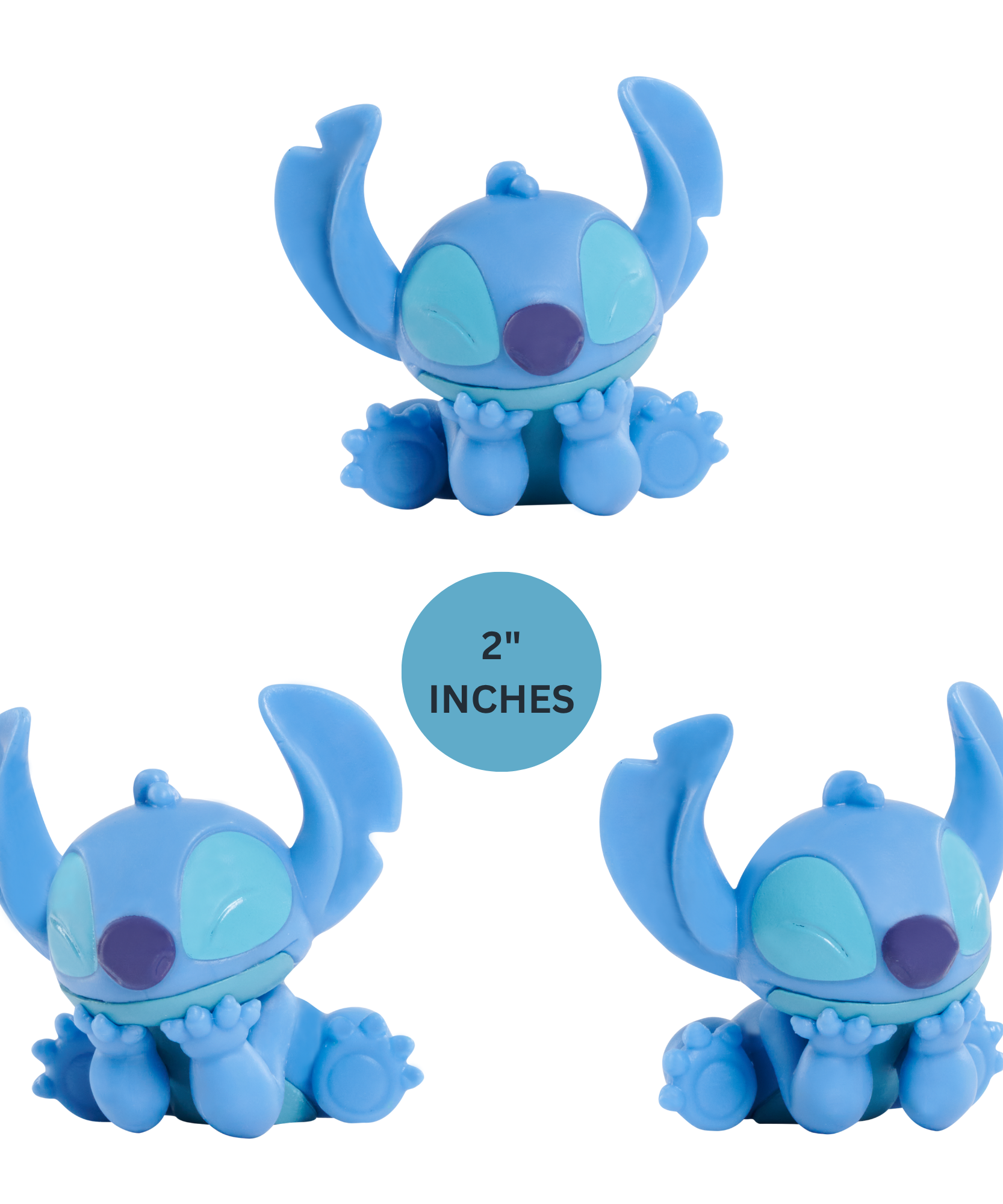 Disney Lilo & Stitch 3" Inch (7.5 cm) Collectible Stitch Figure Set, Officially Licensed Kids Toys by Just Play, Style 4, Suitable for Children, Boys and Girls, Aged 3 Years+