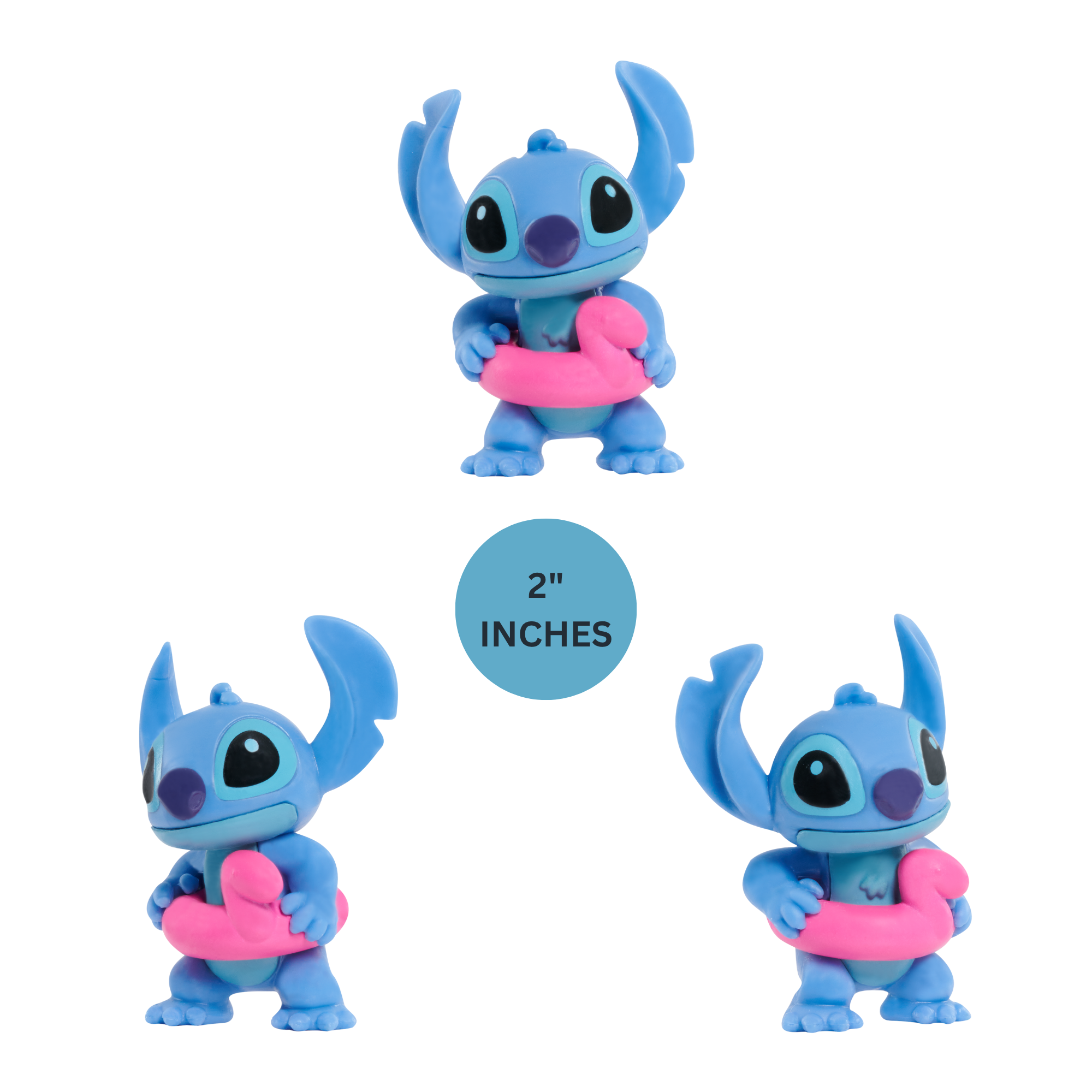Disney Lilo & Stitch 3" Inch (7.5 cm) Collectible Stitch Figure Set, Officially Licensed Kids Toys by Just Play, Style 4, Suitable for Children, Boys and Girls, Aged 3 Years+