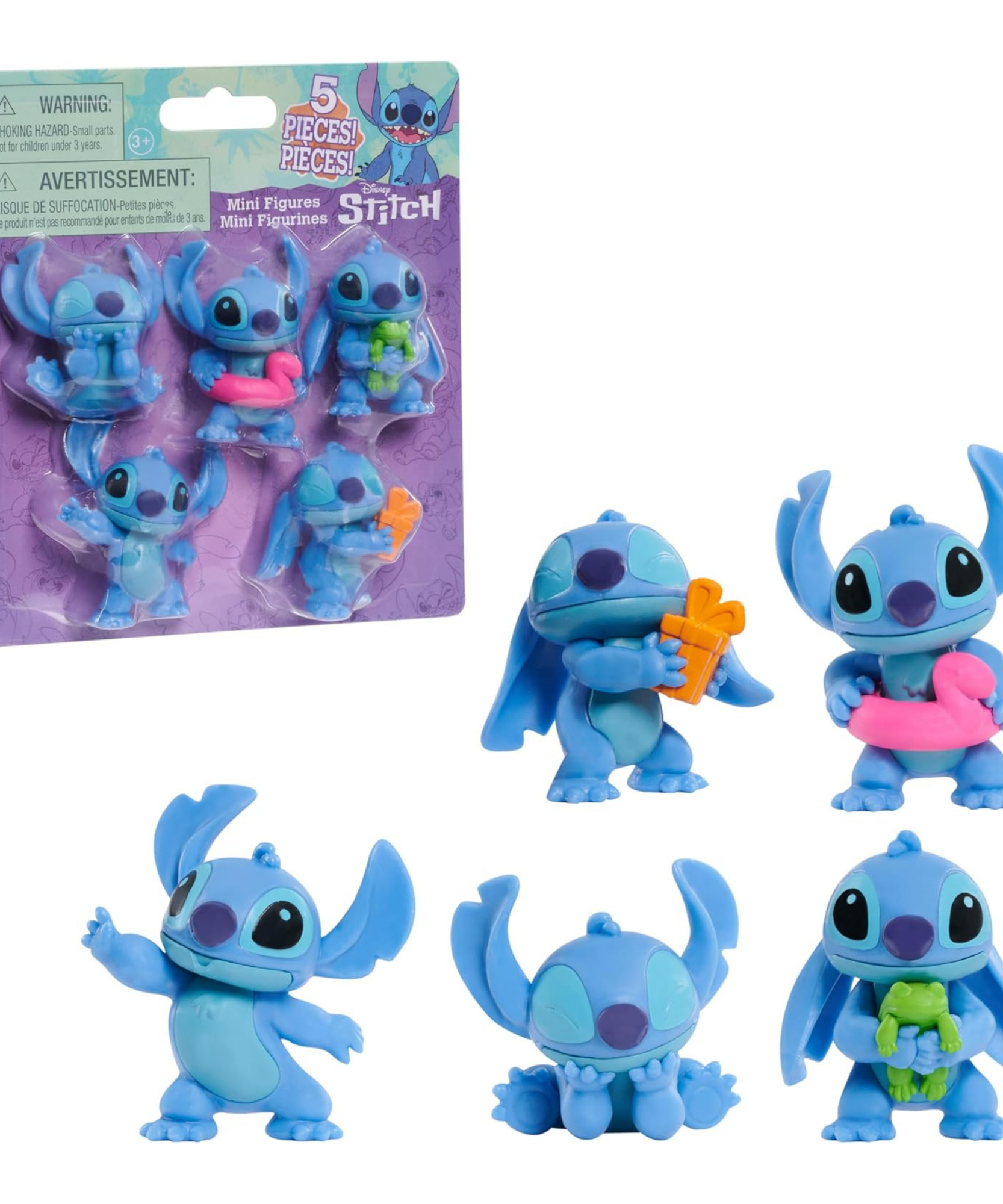 مجموعة مجسمات غرزة ليلو وستيتش من ديزني، مقاس 6 سم، مكونة من 5 قطع، مرخصة رسميًا من جاست بلاي، طراز 1، مناسبة للأطفال من الأولاد والبنات، من عمر 3 سنوات فما فوق