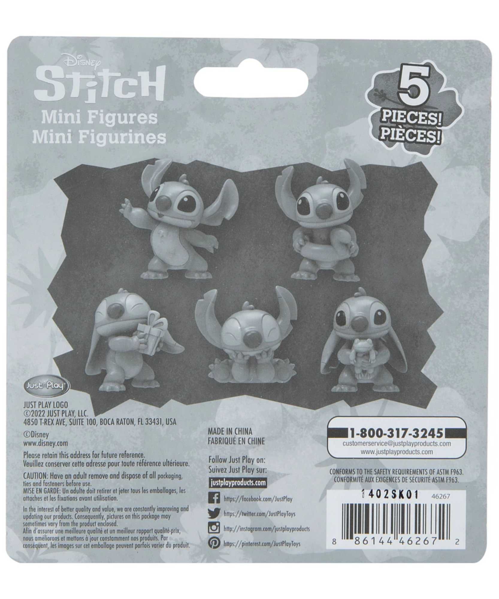 مجموعة مجسمات غرزة ليلو وستيتش من ديزني، مقاس 6 سم، مكونة من 5 قطع، مرخصة رسميًا من جاست بلاي، طراز 1، مناسبة للأطفال من الأولاد والبنات، من عمر 3 سنوات فما فوق