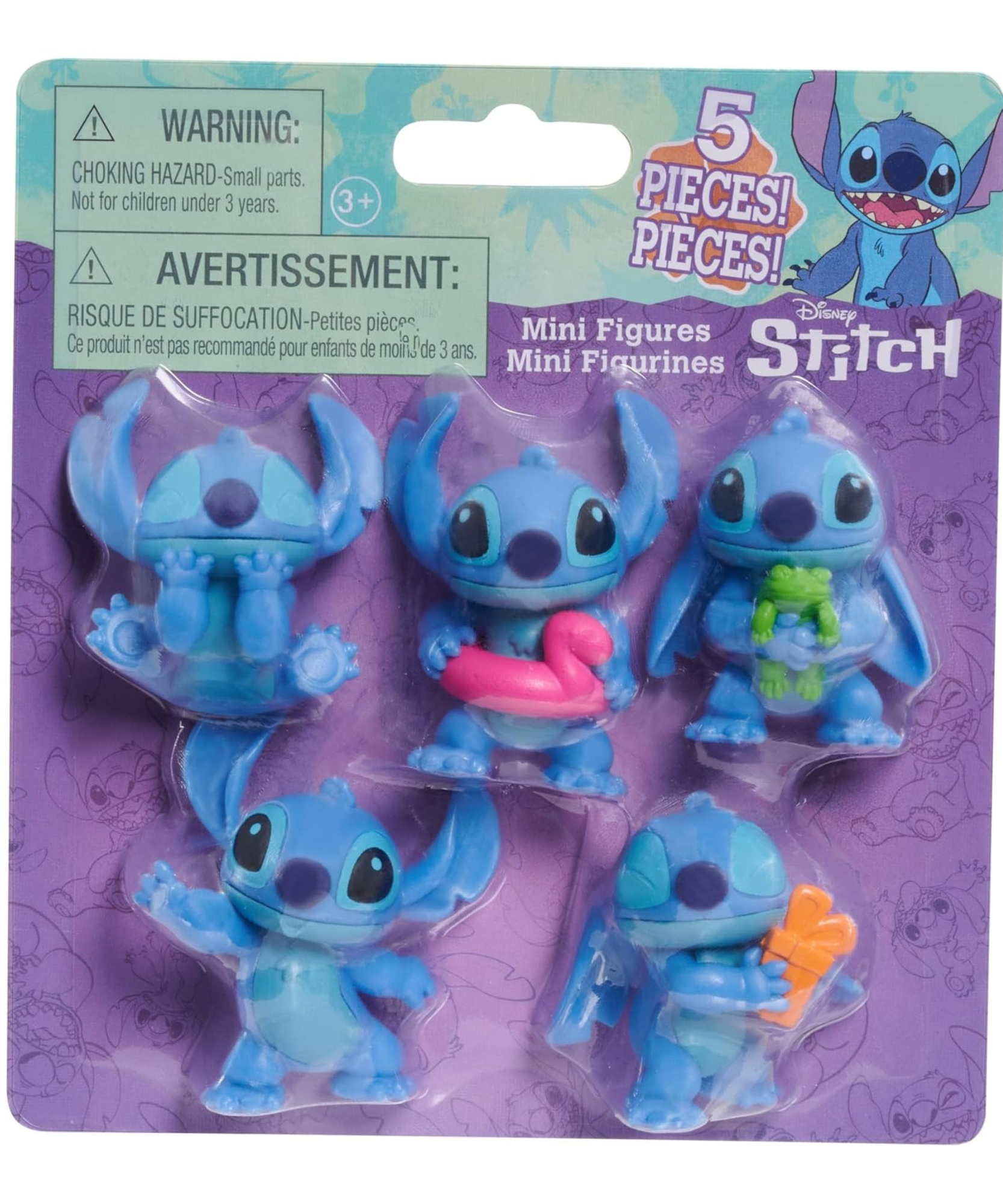 مجموعة مجسمات غرزة ليلو وستيتش من ديزني، مقاس 6 سم، مكونة من 5 قطع، مرخصة رسميًا من جاست بلاي، طراز 1، مناسبة للأطفال من الأولاد والبنات، من عمر 3 سنوات فما فوق