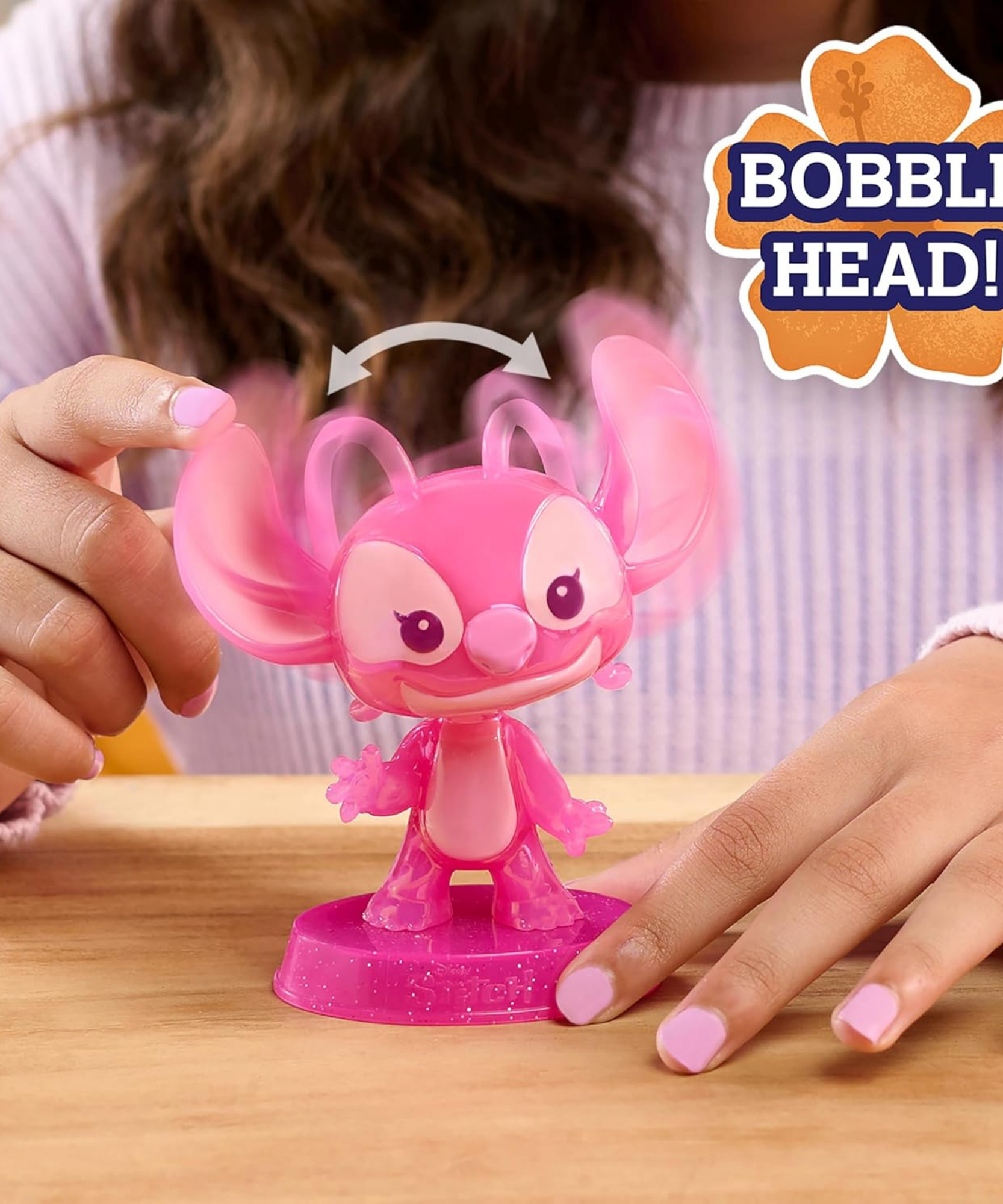 مجسم ملاك هزاز من ديزني ليلو وستيتش، مقاس 4.75 بوصة (13 سم)، لعبة أطفال مرخصة رسميًا من جاست بلاي، مناسبة للأطفال من الأولاد والبنات، من عمر 3 سنوات فما فوق