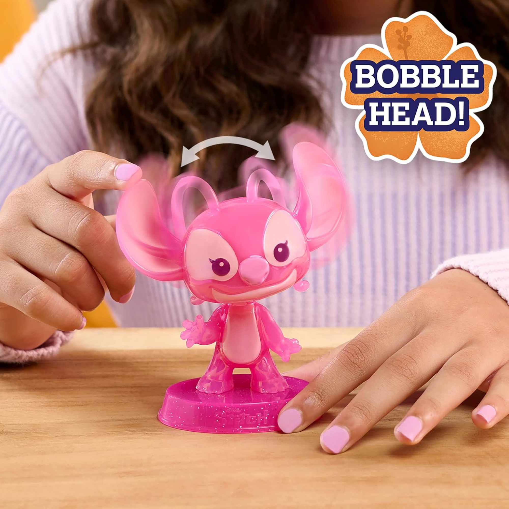 مجسم ملاك هزاز من ديزني ليلو وستيتش، مقاس 4.75 بوصة (13 سم)، لعبة أطفال مرخصة رسميًا من جاست بلاي، مناسبة للأطفال من الأولاد والبنات، من عمر 3 سنوات فما فوق