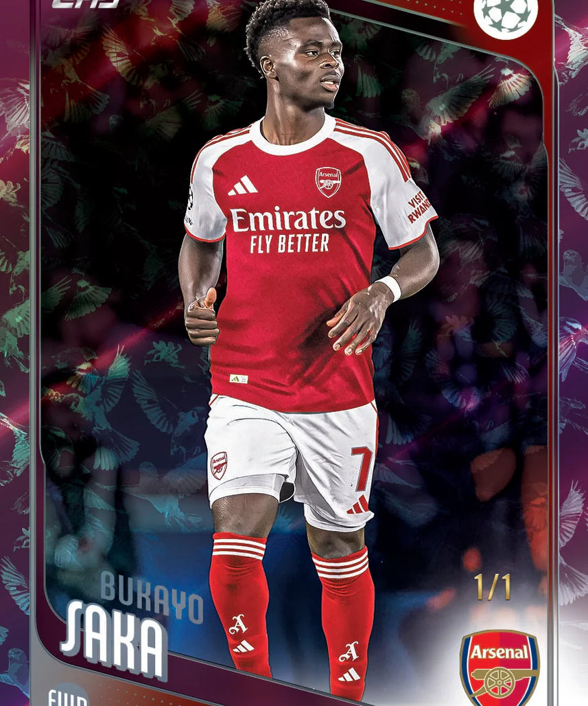Topps UEFA Club Competitions 2025 2026 Spring Tin Trading Cards Assorted, 59 Cards Pack with 3 Holiday Parallels, Official Soccer Collectible Hobby Tin, Random Design, Age 6+