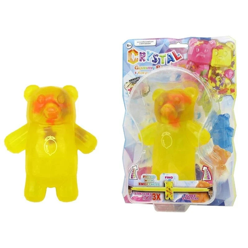 BTF Crystal Gummy Bears Forever Series Stretchable Character Figure 14 cm, Random Color Collectible Toy for Kids, Ages 3+