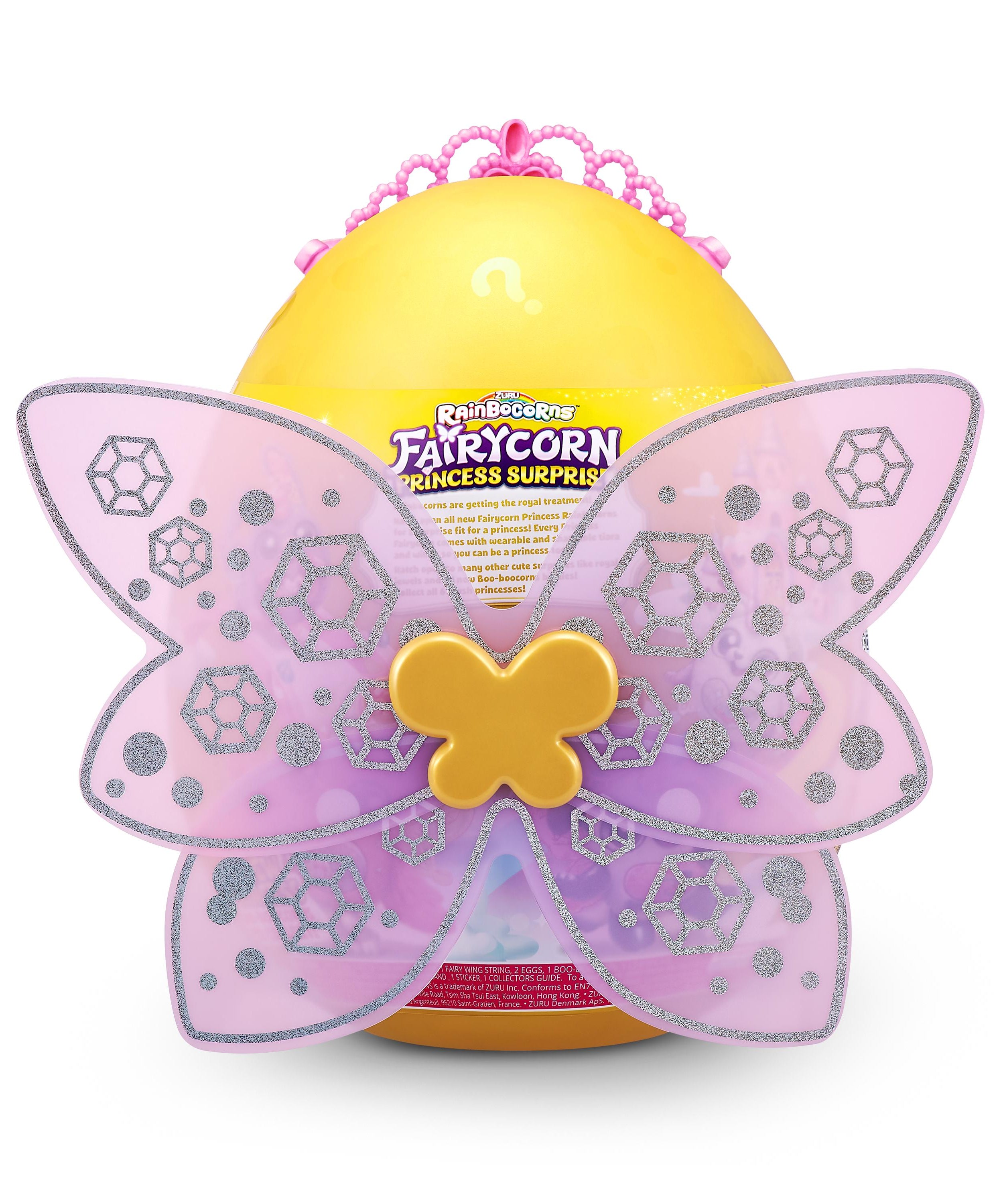 Rainbocorns Fairycorn Princess Surprise (Puppy) 11" Collectible Plush Toy with 35+ Surprises, Fairy Wings, Tiara, Wand, Boo-Boocorn, and Surprise Egg, Soft Toy for Girls Ages 3+