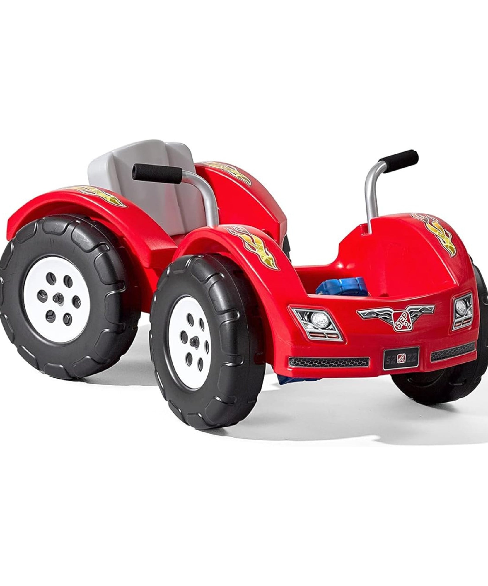 Step2 Zip N' Zoom Pedal Car Single Seater Easy to Store Ride On Toy with Seat Level Adjustability and Center-Pivot Steering, Suitable for Children both Boys and Girls Aged 30m and Above, Red
