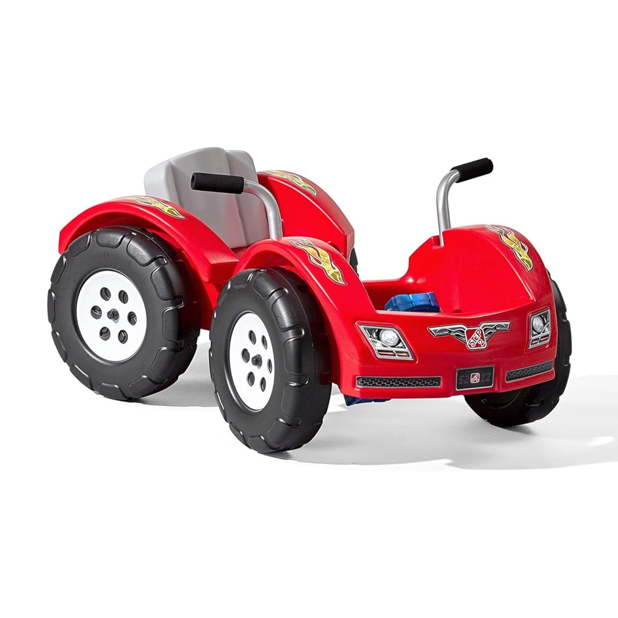 Step2 Zip N' Zoom Pedal Car Single Seater Easy to Store Ride On Toy with Seat Level Adjustability and Center-Pivot Steering, Suitable for Children both Boys and Girls Aged 30m and Above, Red