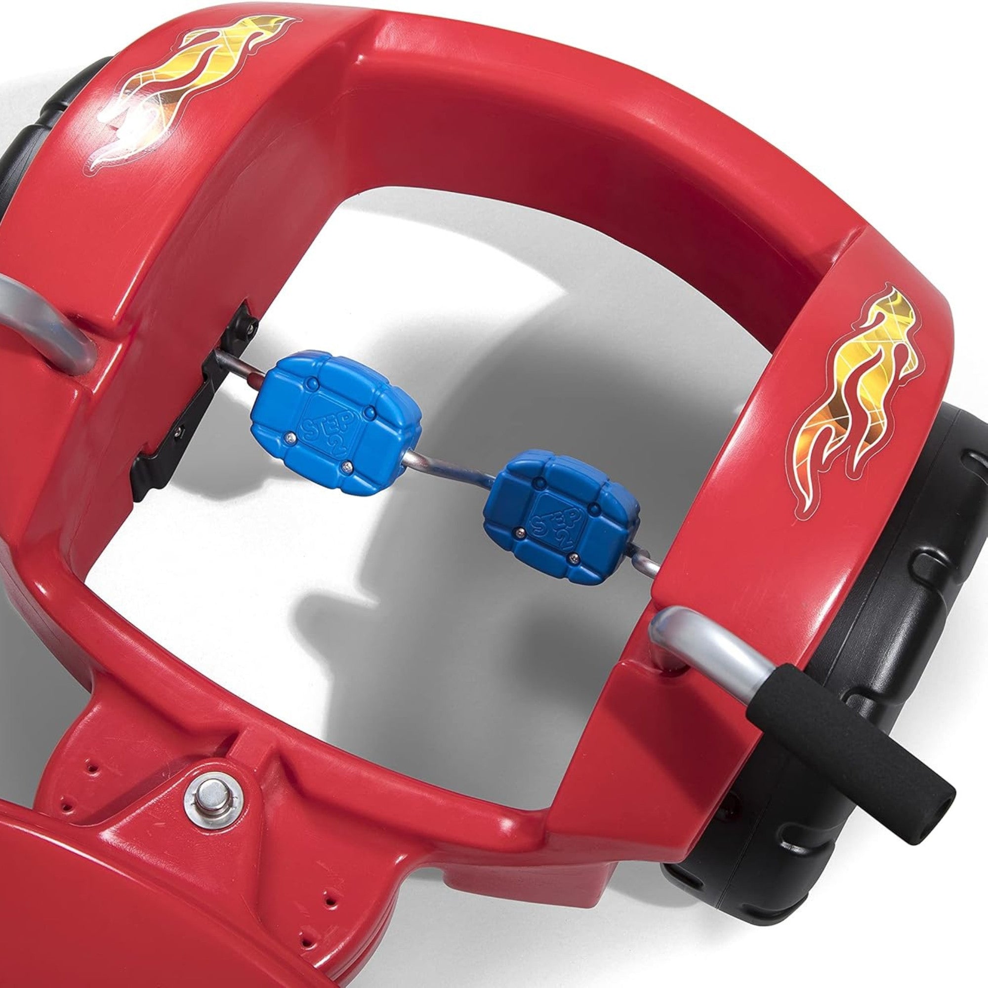 Step2 Zip N' Zoom Pedal Car Single Seater Easy to Store Ride On Toy with Seat Level Adjustability and Center-Pivot Steering, Suitable for Children both Boys and Girls Aged 30m and Above, Red