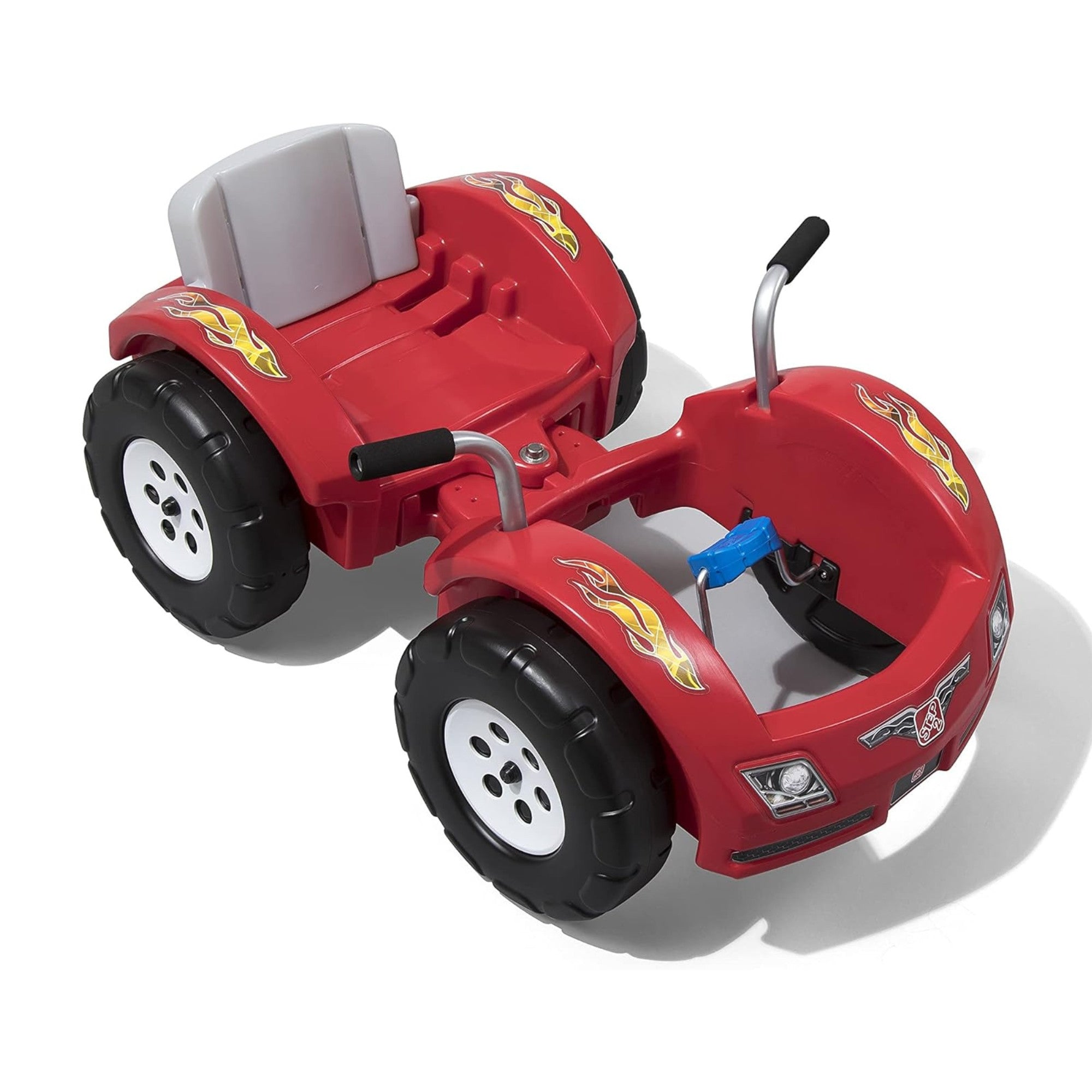 Step2 Zip N' Zoom Pedal Car Single Seater Easy to Store Ride On Toy with Seat Level Adjustability and Center-Pivot Steering, Suitable for Children both Boys and Girls Aged 30m and Above, Red
