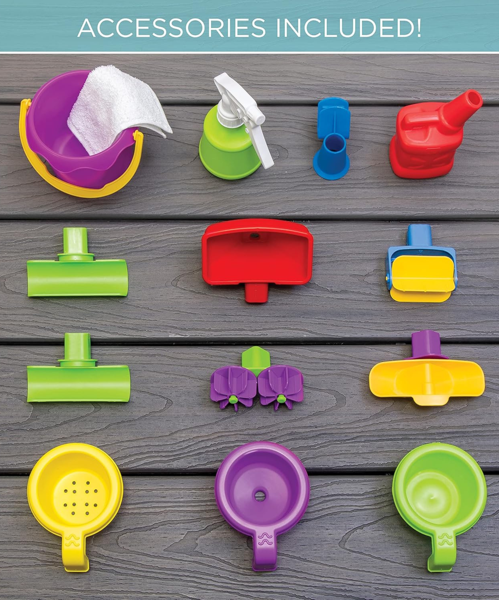 Step2 Car Wash Splash Center, Outdoor Water Table and Sensory Playset, Activity Toy with Dual Rain Wall, 13 Piece Accessories, Backyard Activity Centre,  Suitable for Kids both Boys and Girls Aged 3+