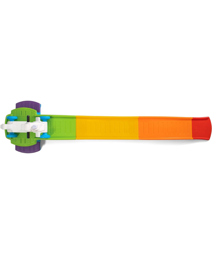 قطار الملاهي يونيكورن أب آند داون من ستيب 2، رقم 493700/493799، قطار ملاهي للأطفال مع مسار قوس قزح، سيارة يونيكورن مضيئة وصوتية، تصميم آمن، للأعمار من 2 إلى 5 سنوات