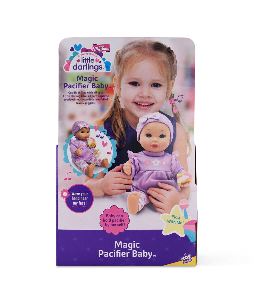 Baby Maziuna Magic Pacifier Baby Doll, Interactive Baby Toy for Girls, Age 2+