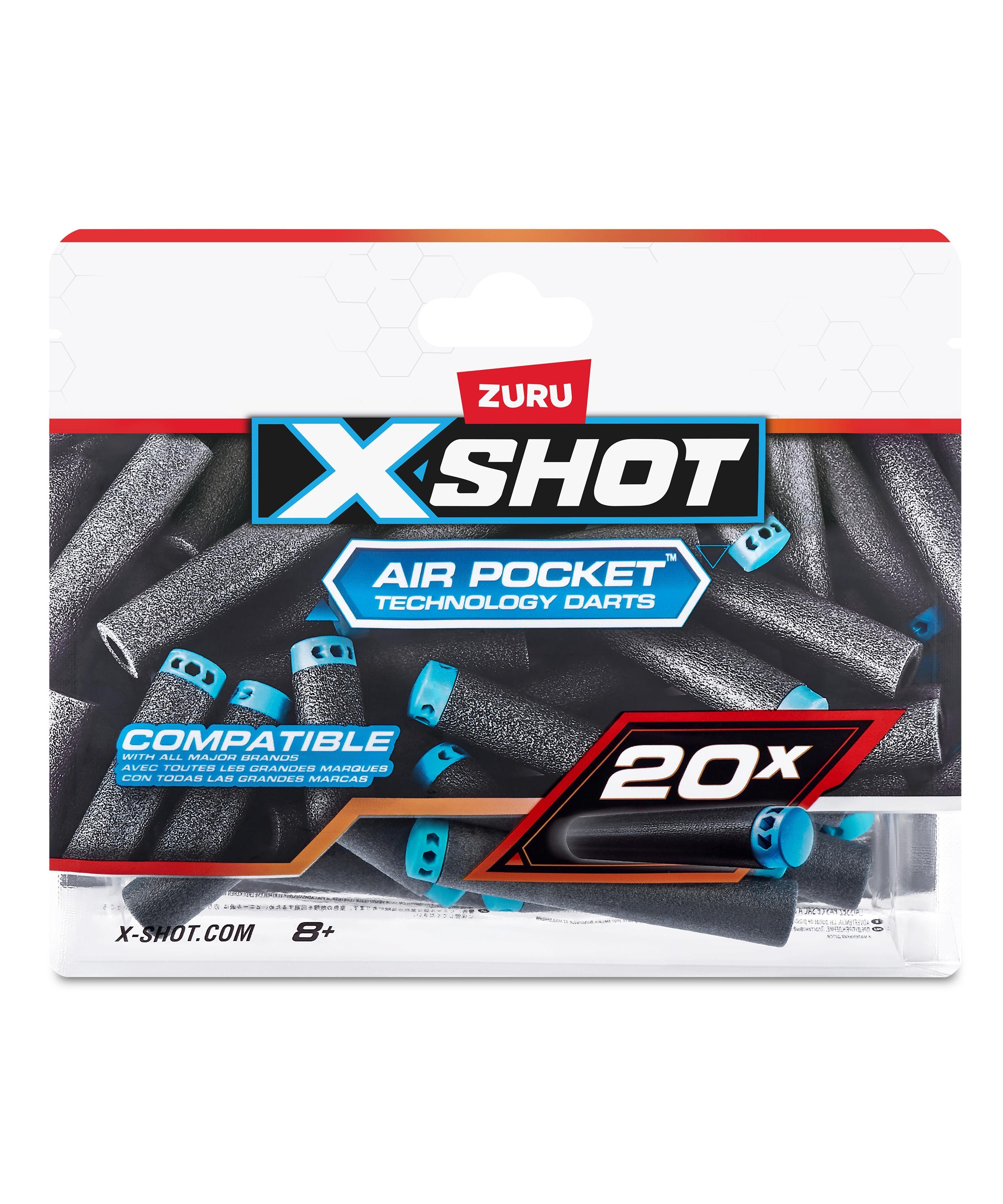 X Shot Excel Refill Darts 20 pcs, Foam Dart Pack for Boys, Age 8+