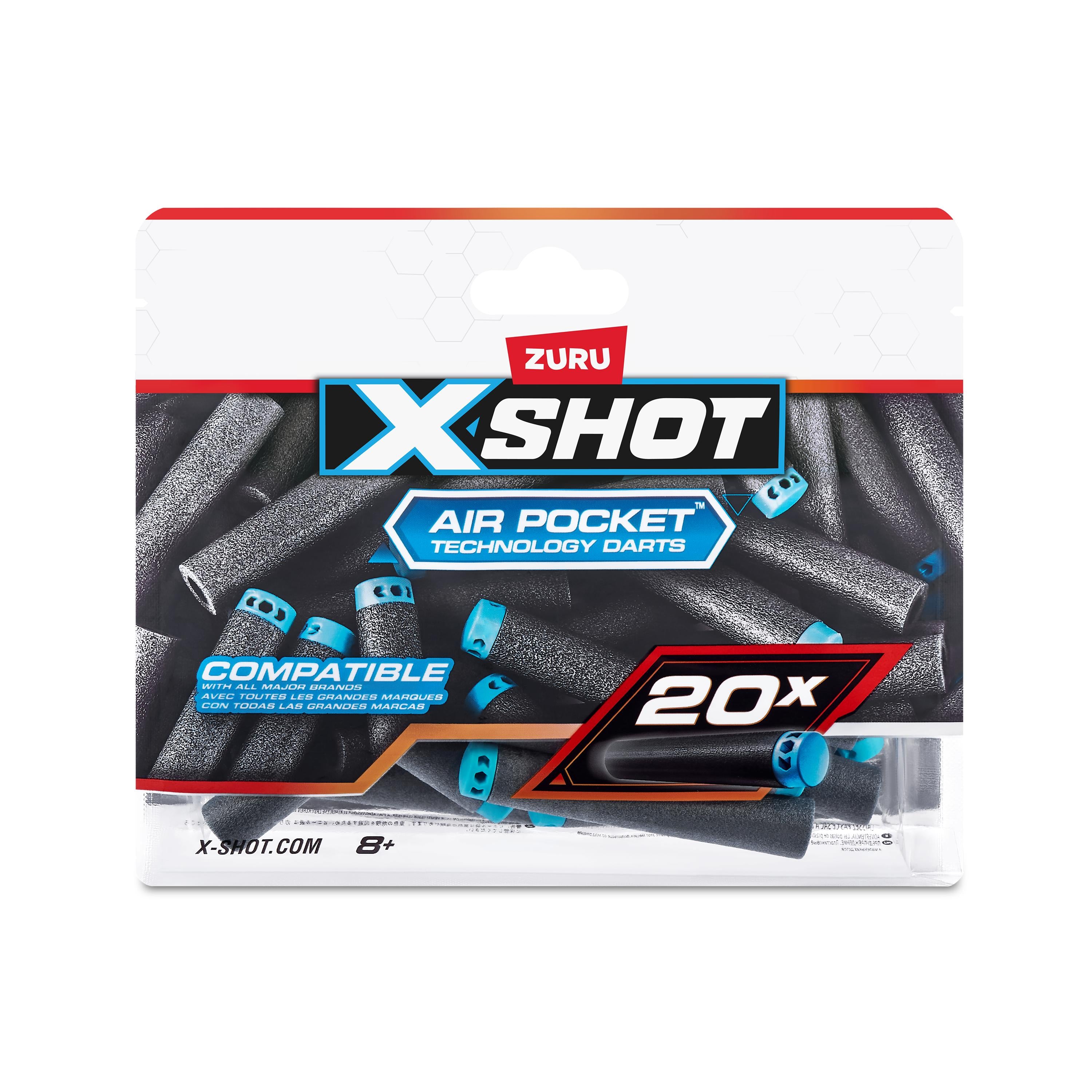 X Shot Excel Refill Darts 20 pcs, Foam Dart Pack for Boys, Age 8+