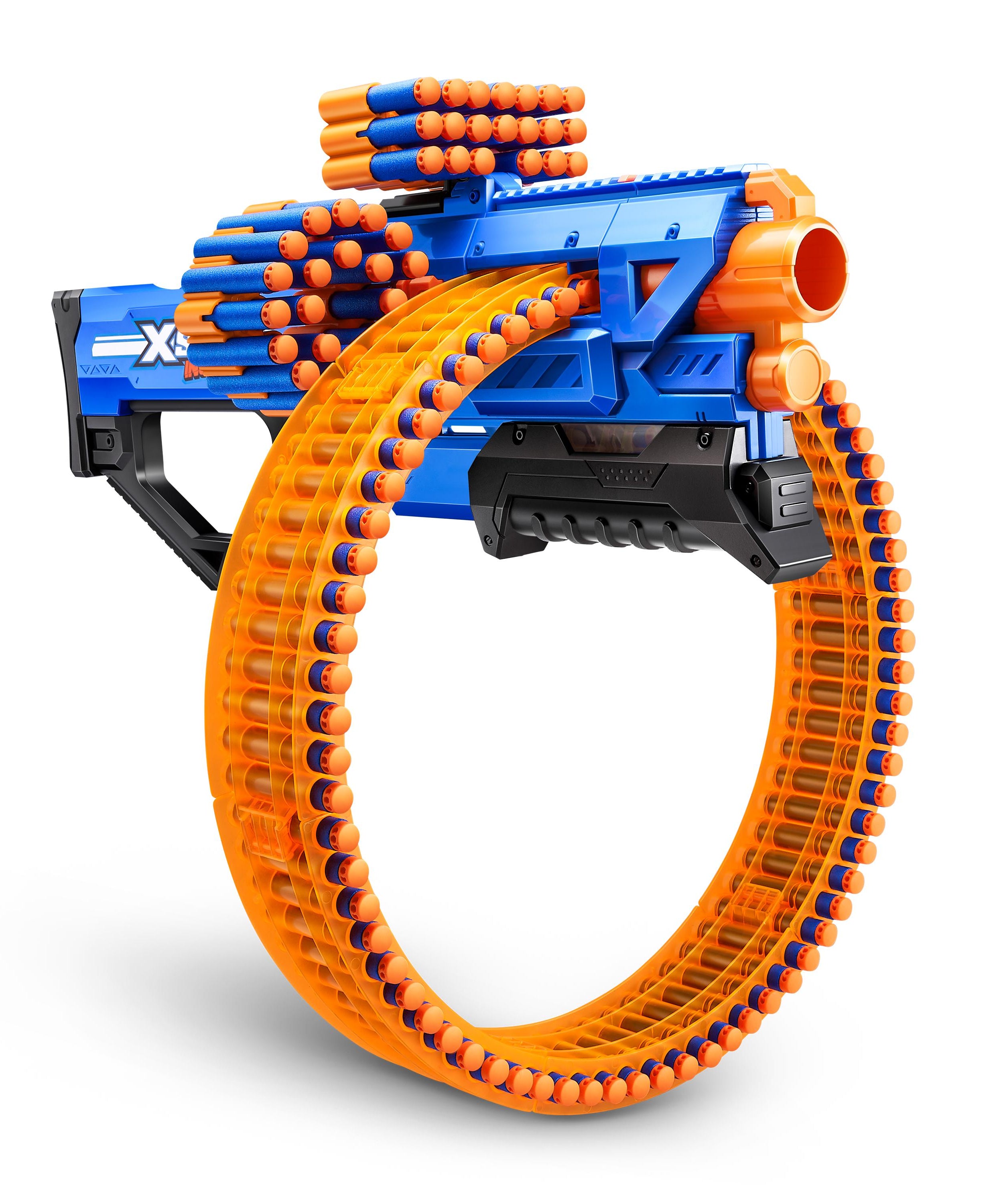 XSHOT Insanity Mad Mega Barrel Blaster, 72 Dart Capacity Toy Gun with Air Pocket Technology, Rapid-Fire Outdoor Blaster for Kids, Ages 3-5