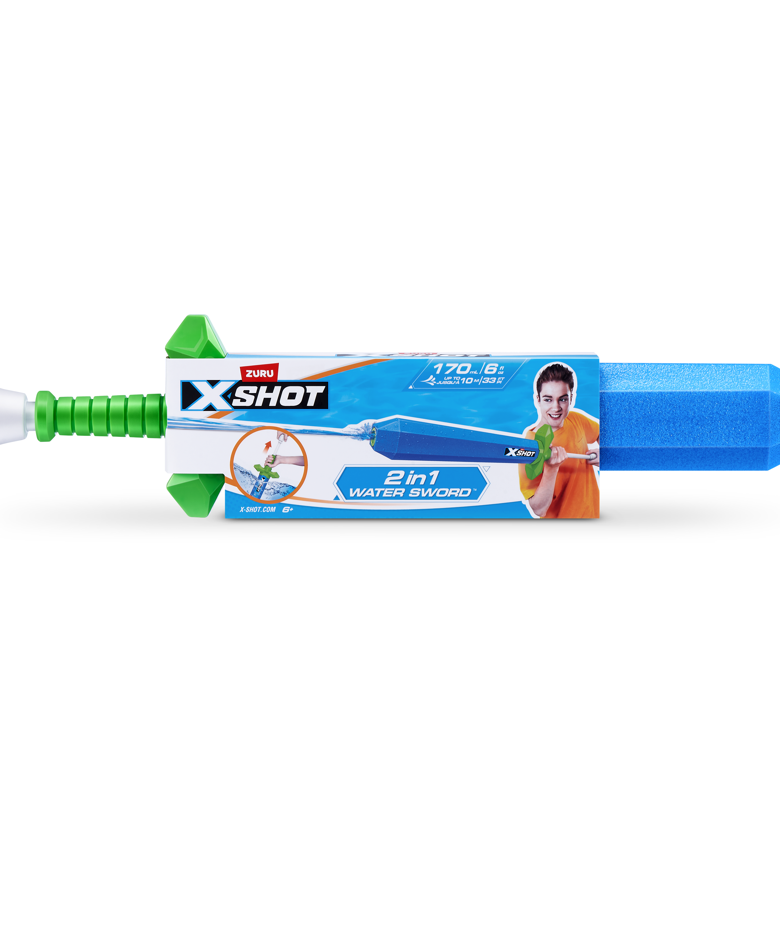 X Shot Water 2 in 1 Sword, Double Water Blaster Toy for Kids, Age 5+