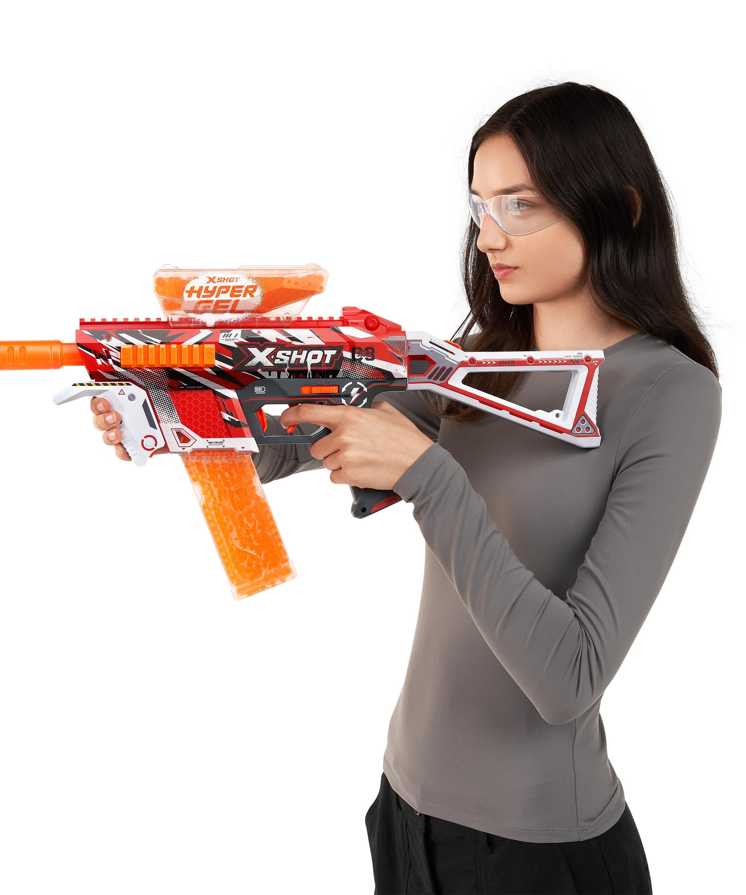 X Shot Hyper Gel Medium Blaster with 10000 Gellets, Shooting Toy for Boys, Age 14+