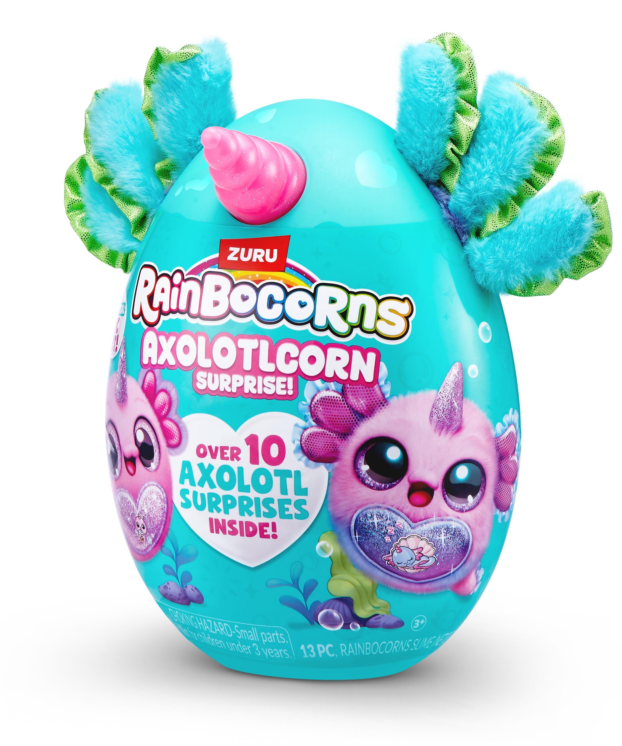 Rainbocorns Axolotlcorn Surprise Plush, Collectible Toy for Girls, Age 3+