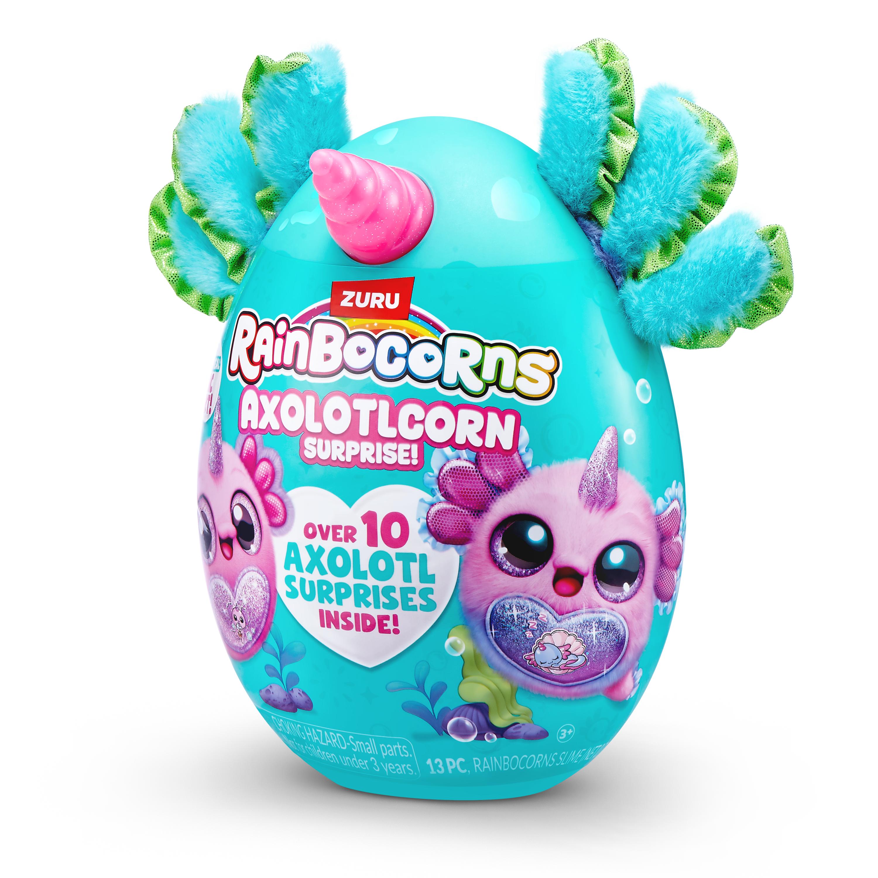 Rainbocorns Axolotlcorn Surprise Plush, Collectible Toy for Girls, Age 3+