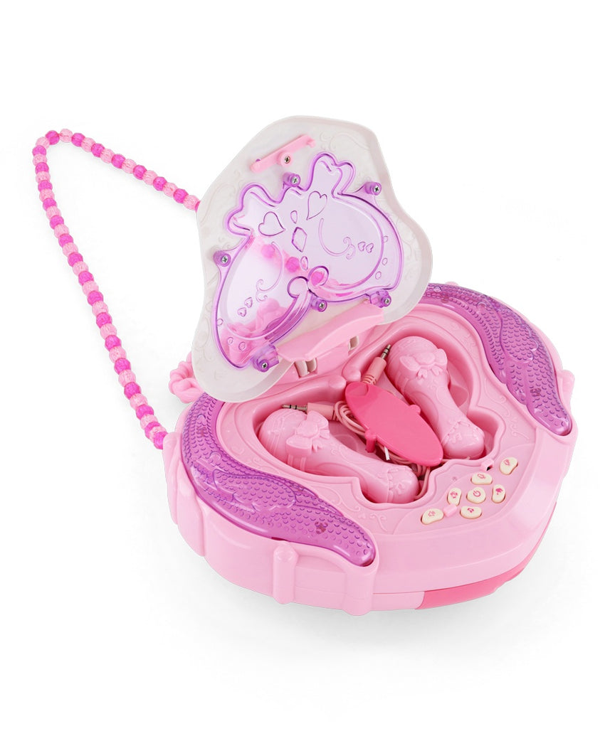 Fulla Music Box with Microphones, Flashing Lights & MP3 Connect, Musical Toy Set for Girls Age 3+