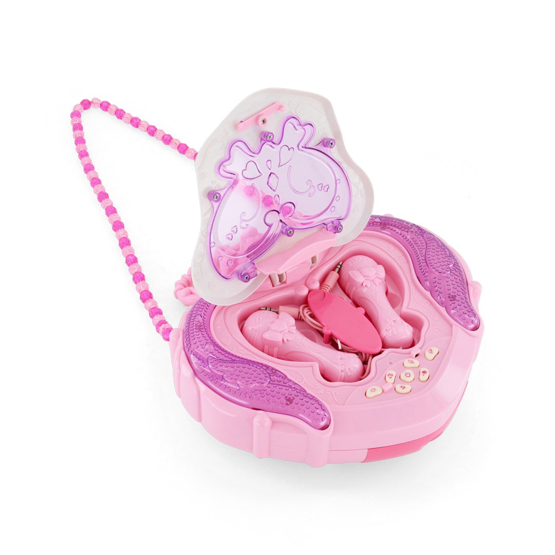 Fulla Music Box with Microphones, Flashing Lights & MP3 Connect, Musical Toy Set for Girls Age 3+