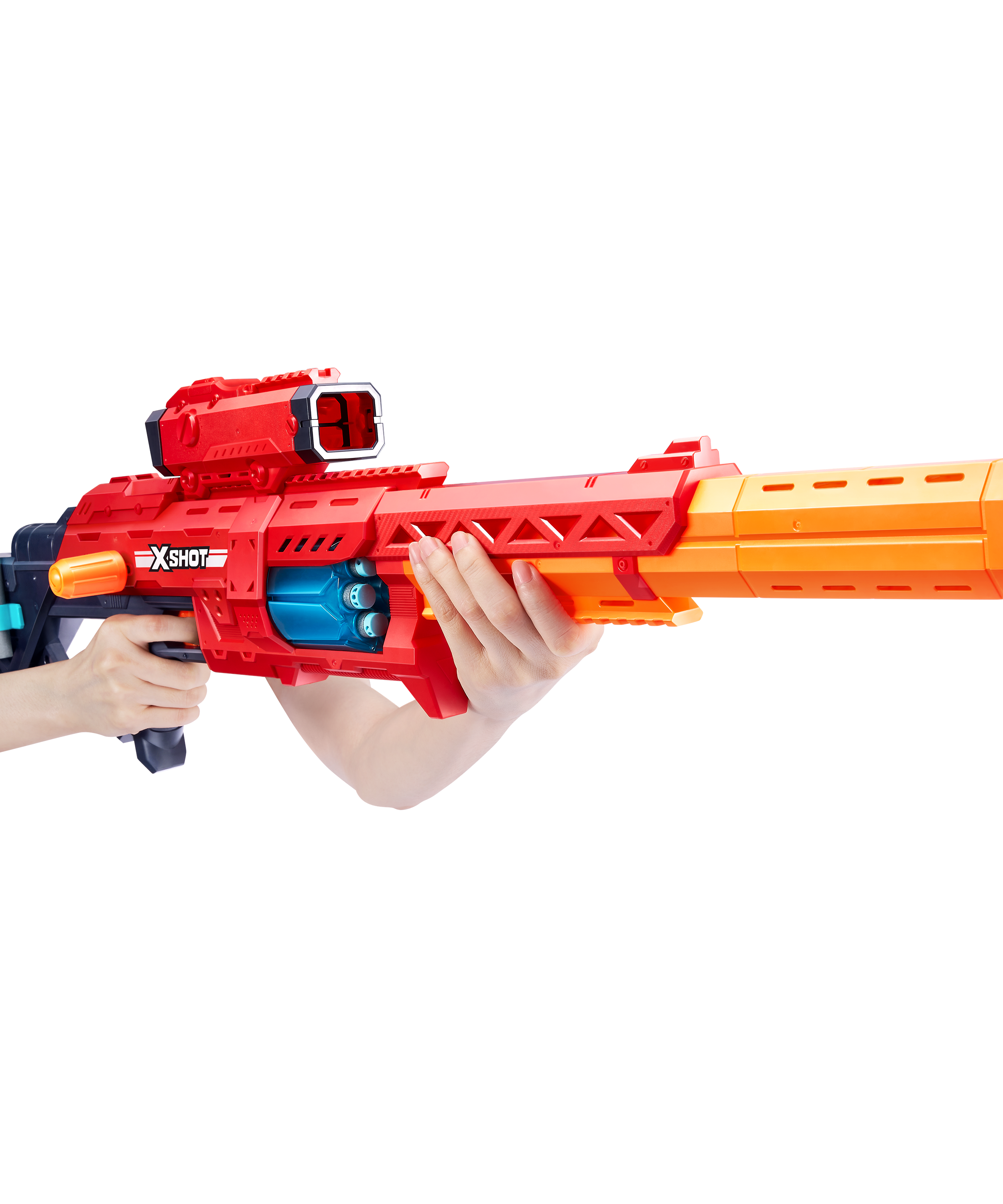 X-Shot Excel Ranger X8 Foam Blaster for Boys & Girls Ages 8+, 24 Darts, Rotating Barrel, Air Pocket Technology, Outdoor Action Toy