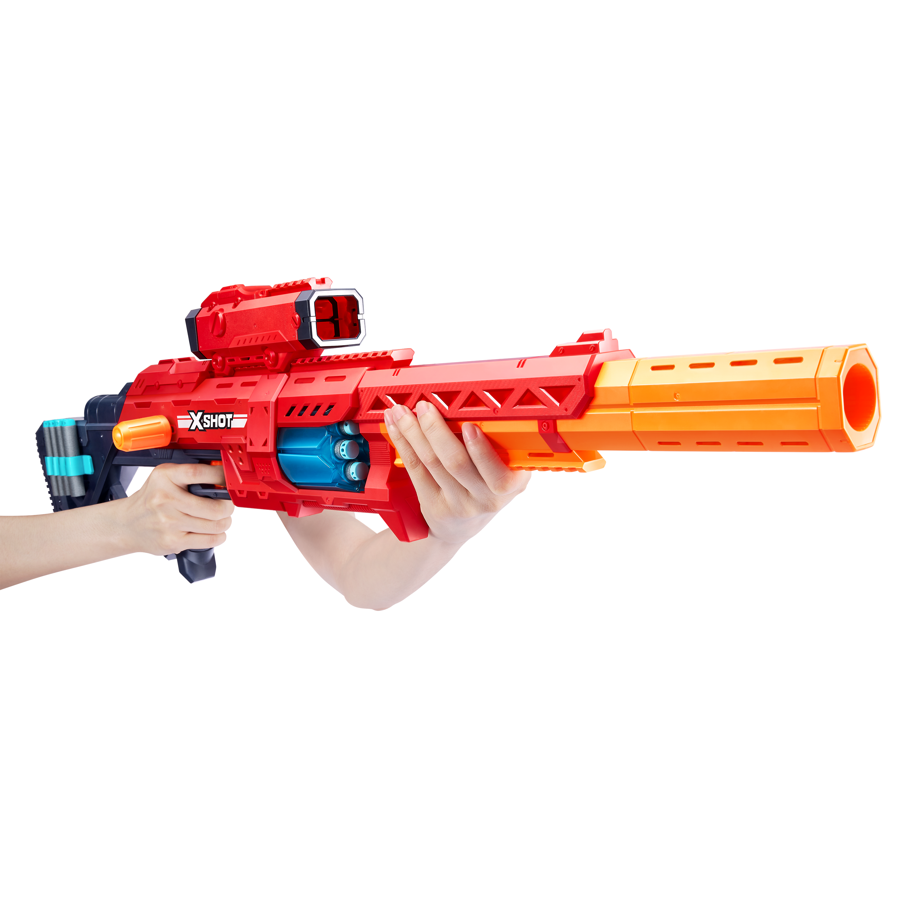 X-Shot Excel Ranger X8 Foam Blaster for Boys & Girls Ages 8+, 24 Darts, Rotating Barrel, Air Pocket Technology, Outdoor Action Toy