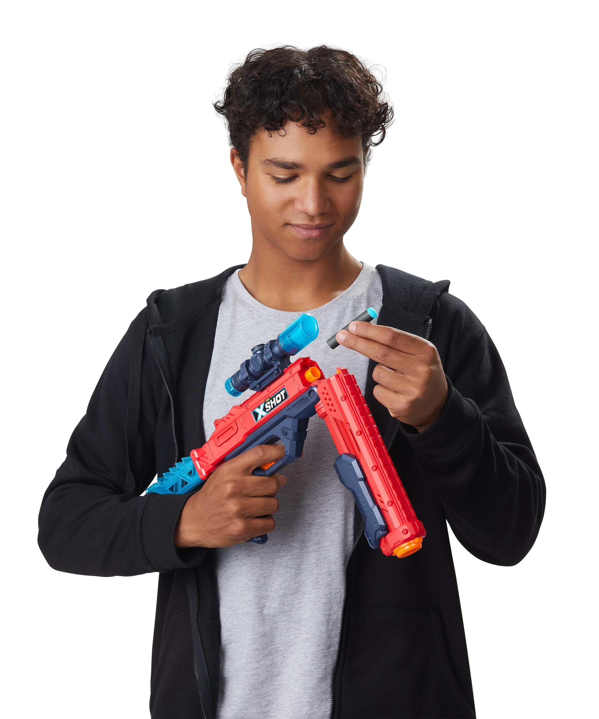X Shot Excel Hawk Eye 16 Darts Blaster, Long Range Foam Gun Toy for Boys, Age 8+